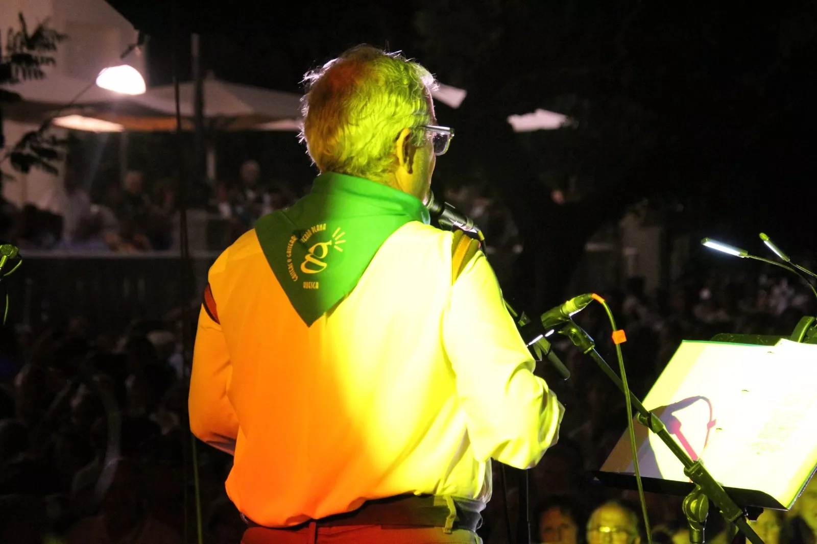 Concierto de la Ronda de Boltaña en las fiestas de San Lorenzo. Foto Carlos Neofato 