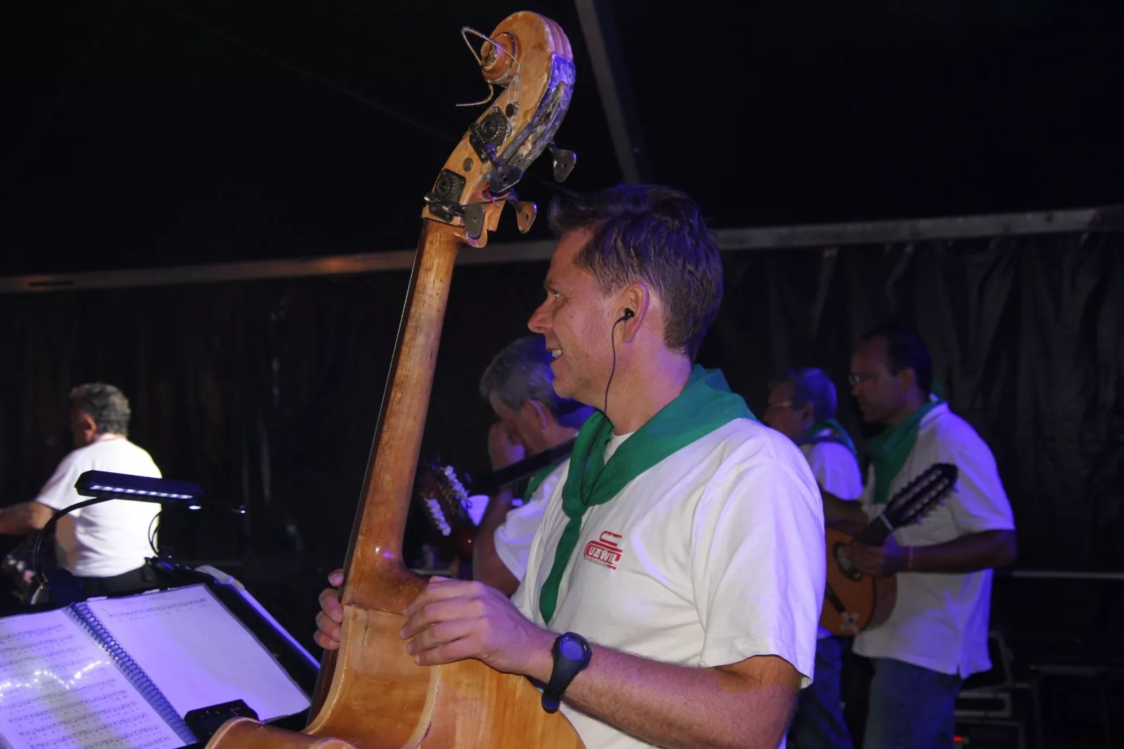 Concierto de la Ronda de Boltaña en las fiestas de San Lorenzo. Foto Carlos Neofato 