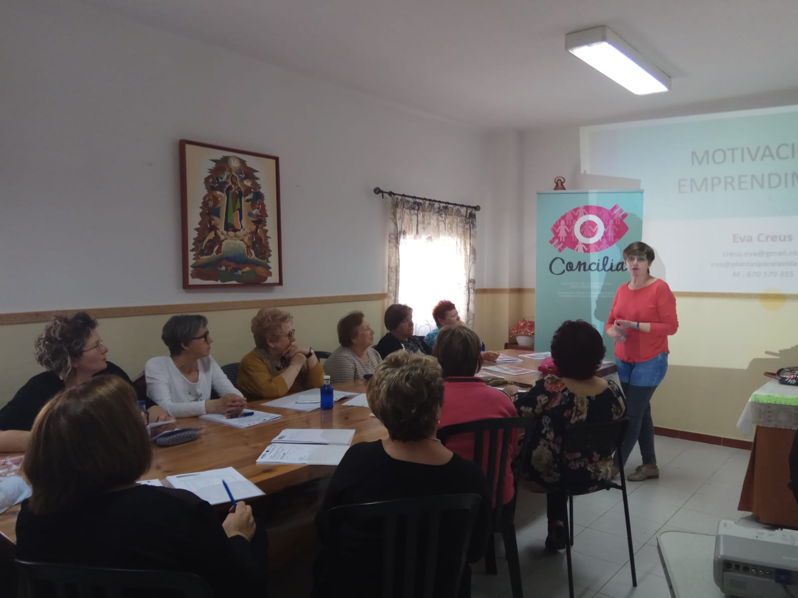 Imagen de uno de los talleres de emprendimiento que ha realizado el Proyecto Concilia.