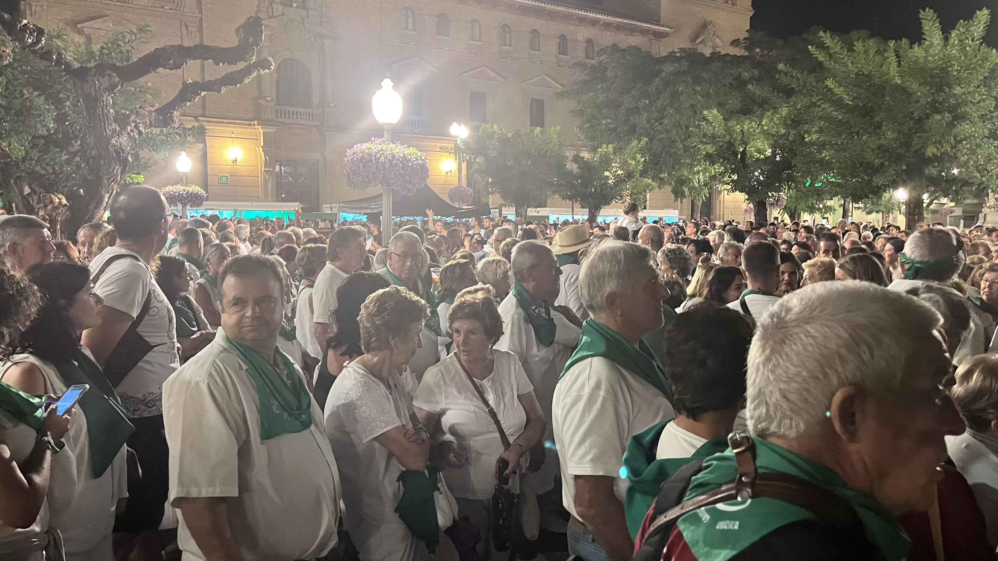 Concierto de la Ronda de Boltaña en las fiestas de San Lorenzo. Foto: Mercedes Manterola