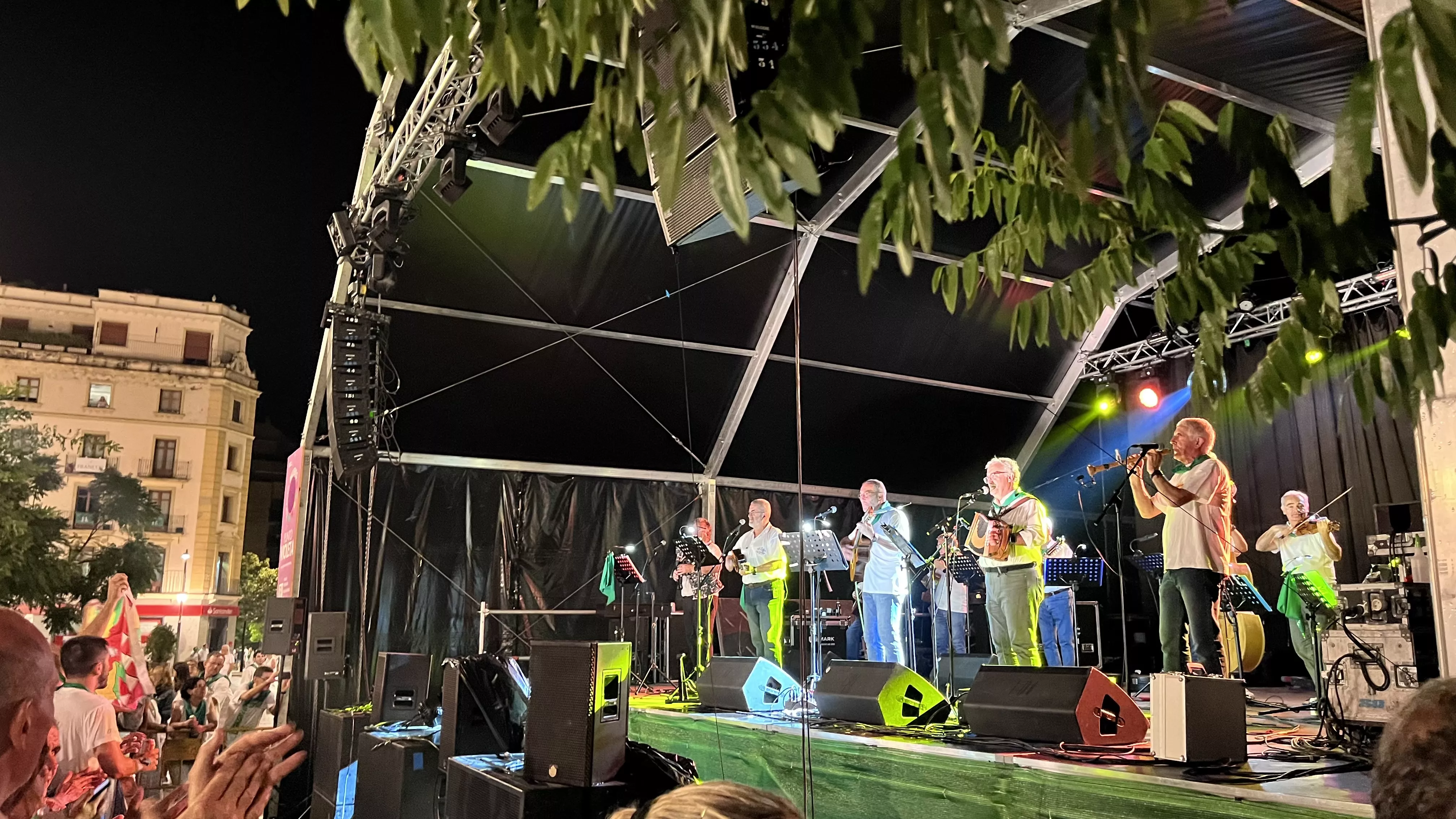 Concierto de la Ronda de Boltaña en las fiestas de San Lorenzo. Foto: Mercedes Manterola