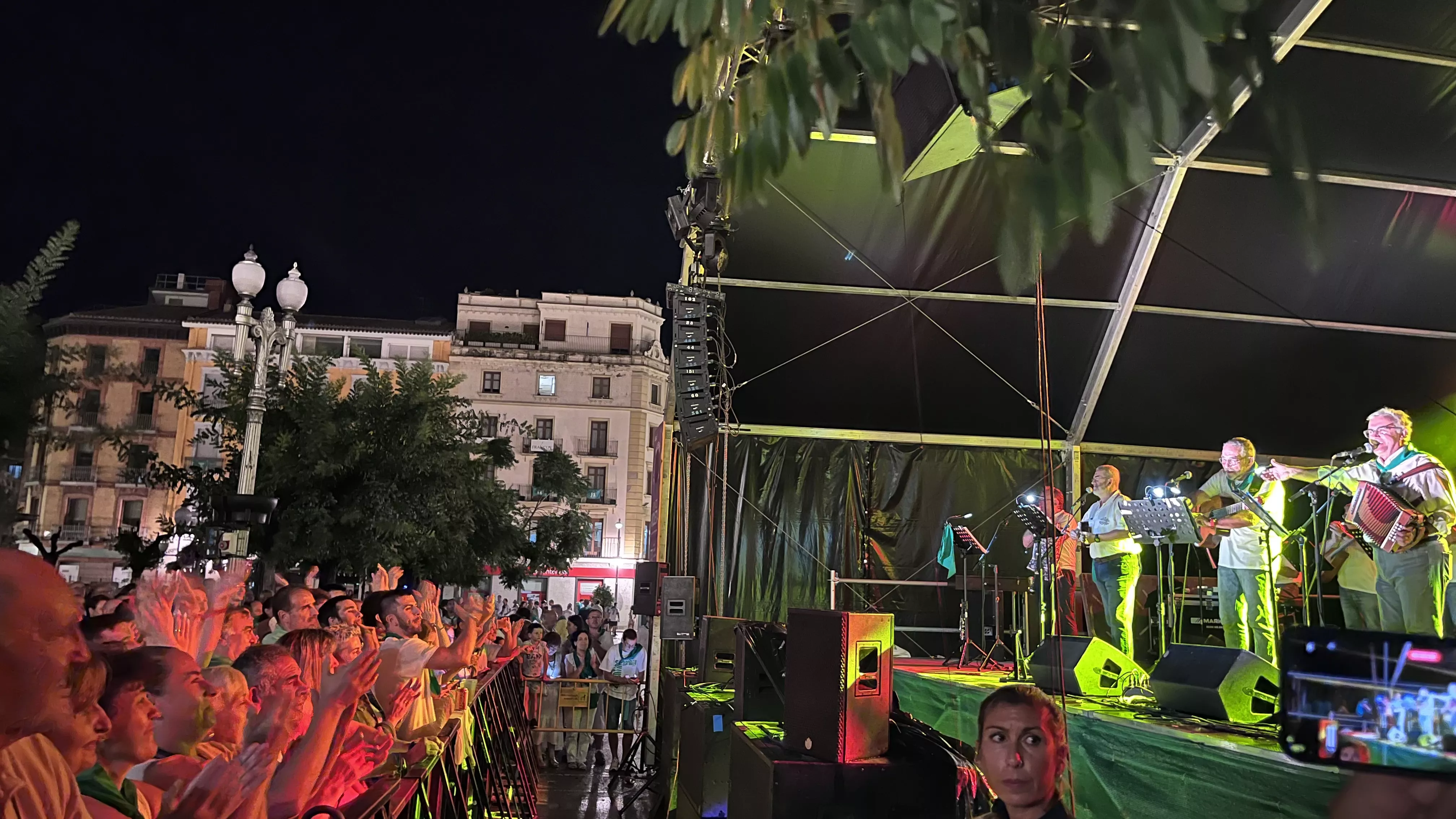 Concierto de la Ronda de Boltaña en las fiestas de San Lorenzo. Foto: Mercedes Manterola