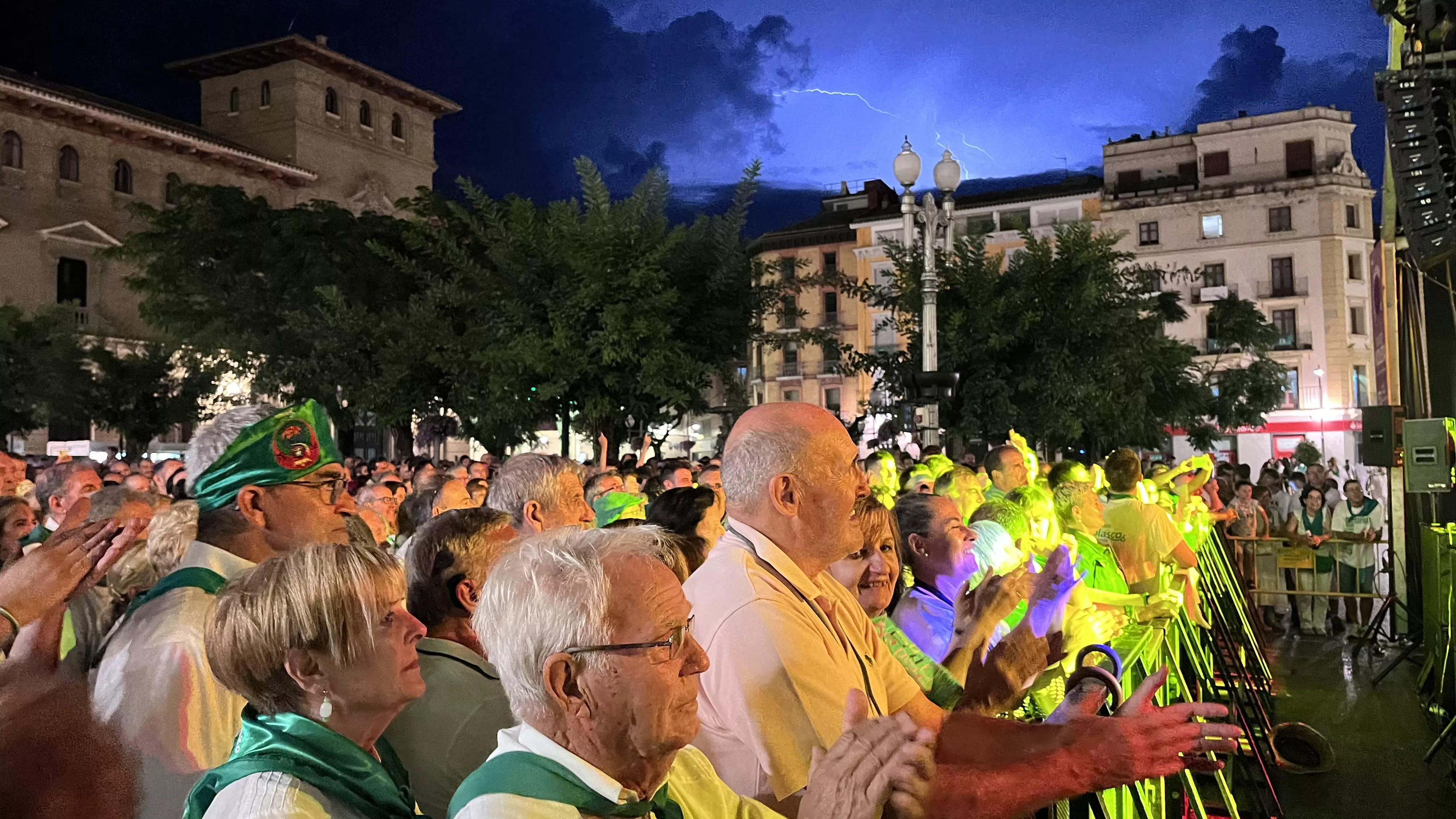 Concierto de la Ronda de Boltaña en las fiestas de San Lorenzo. Foto: Mercedes Manterola
