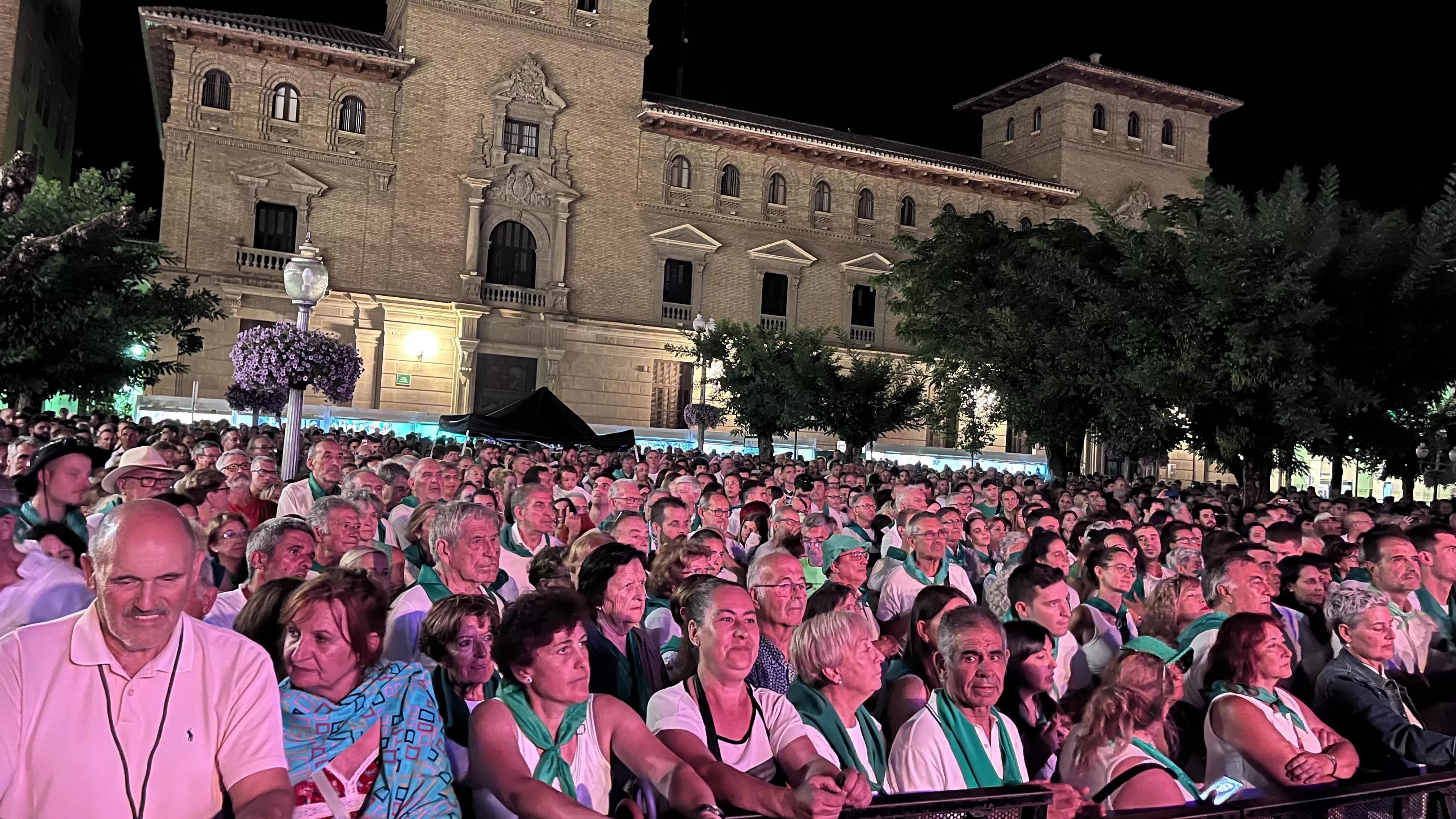 Concierto de la Ronda de Boltaña en las fiestas de San Lorenzo. Foto: Mercedes Manterola