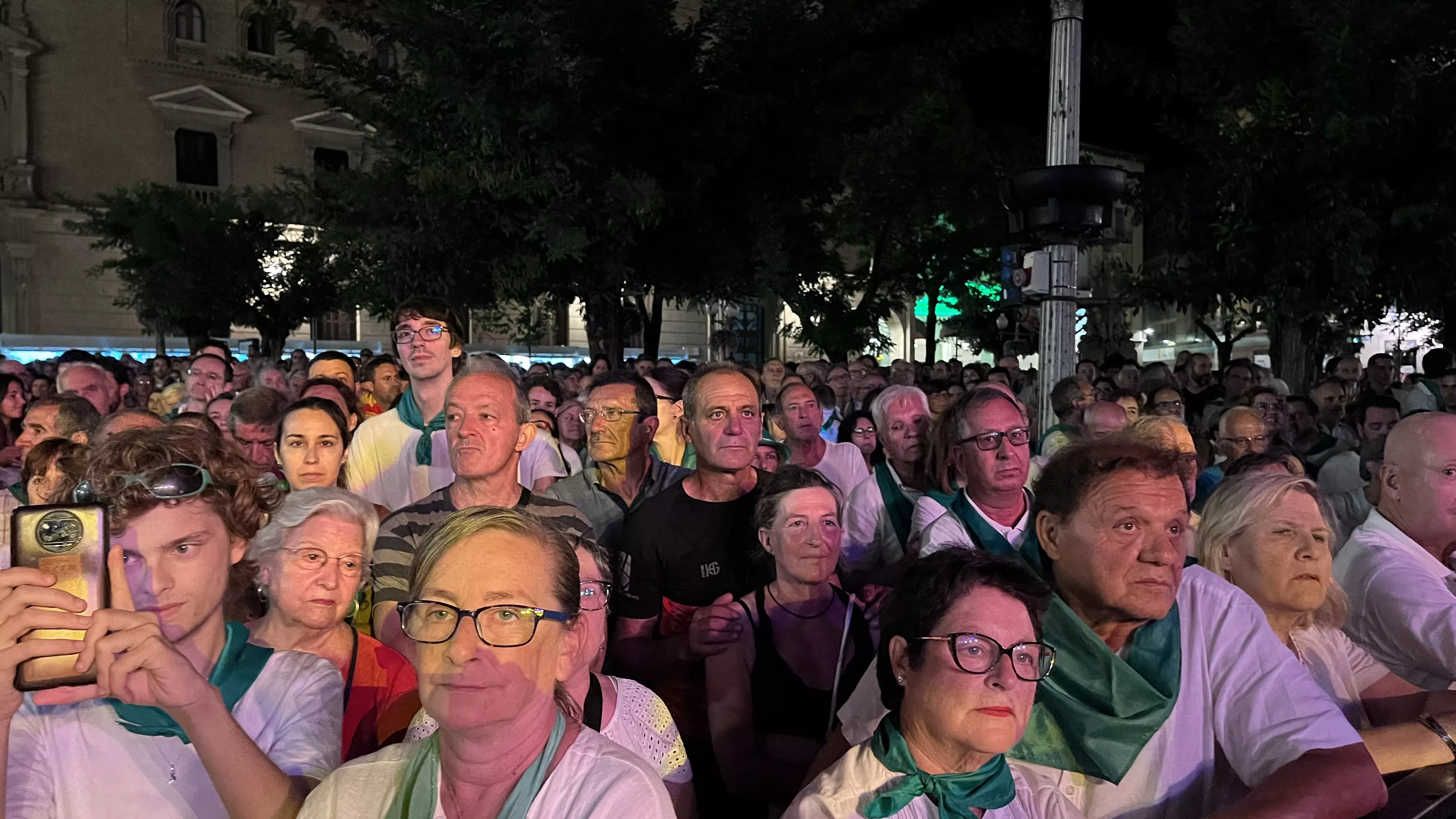 Concierto de la Ronda de Boltaña en las fiestas de San Lorenzo. Foto: Mercedes Manterola