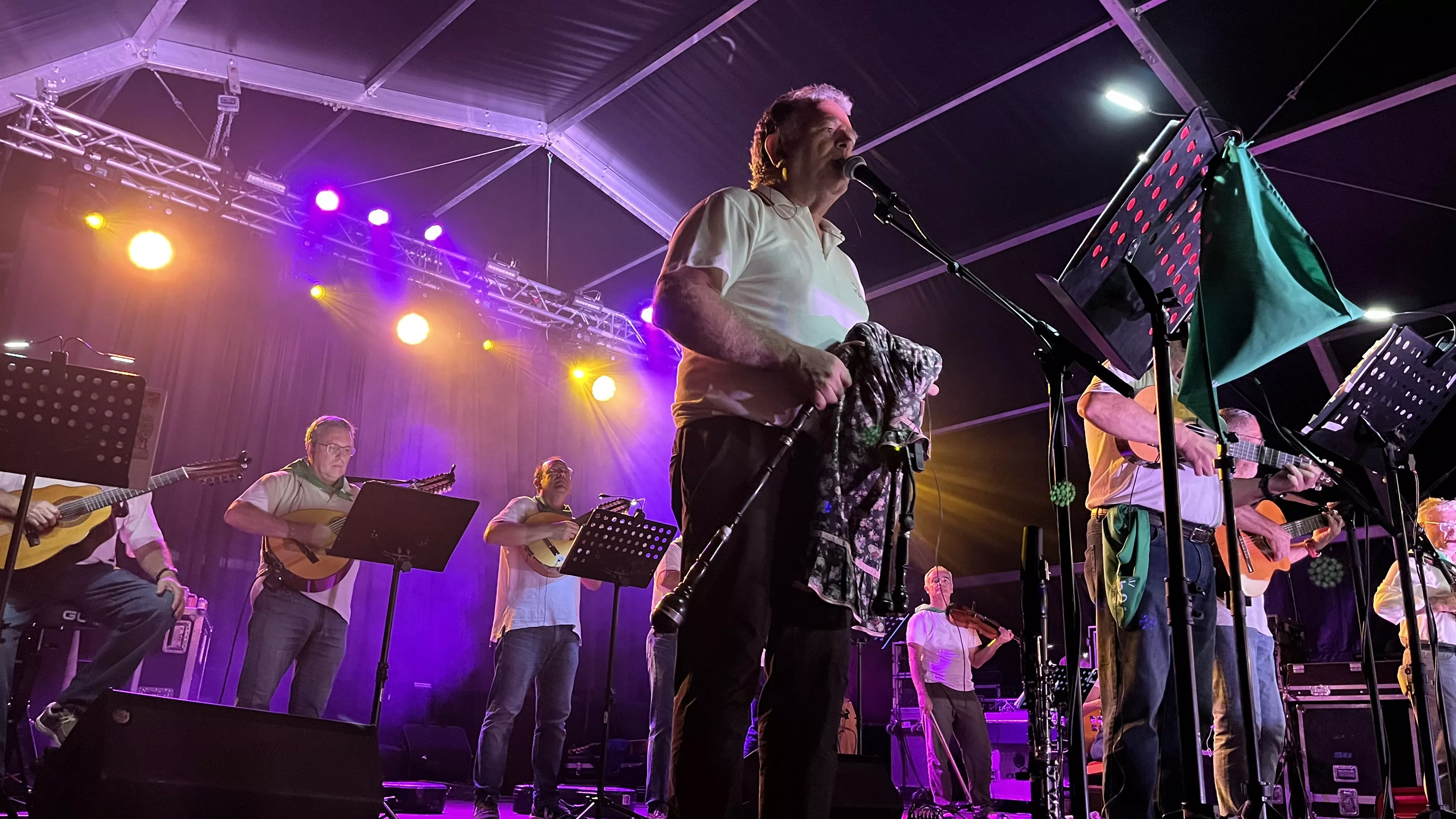 Concierto de la Ronda de Boltaña en las fiestas de San Lorenzo. Foto: Mercedes Manterola