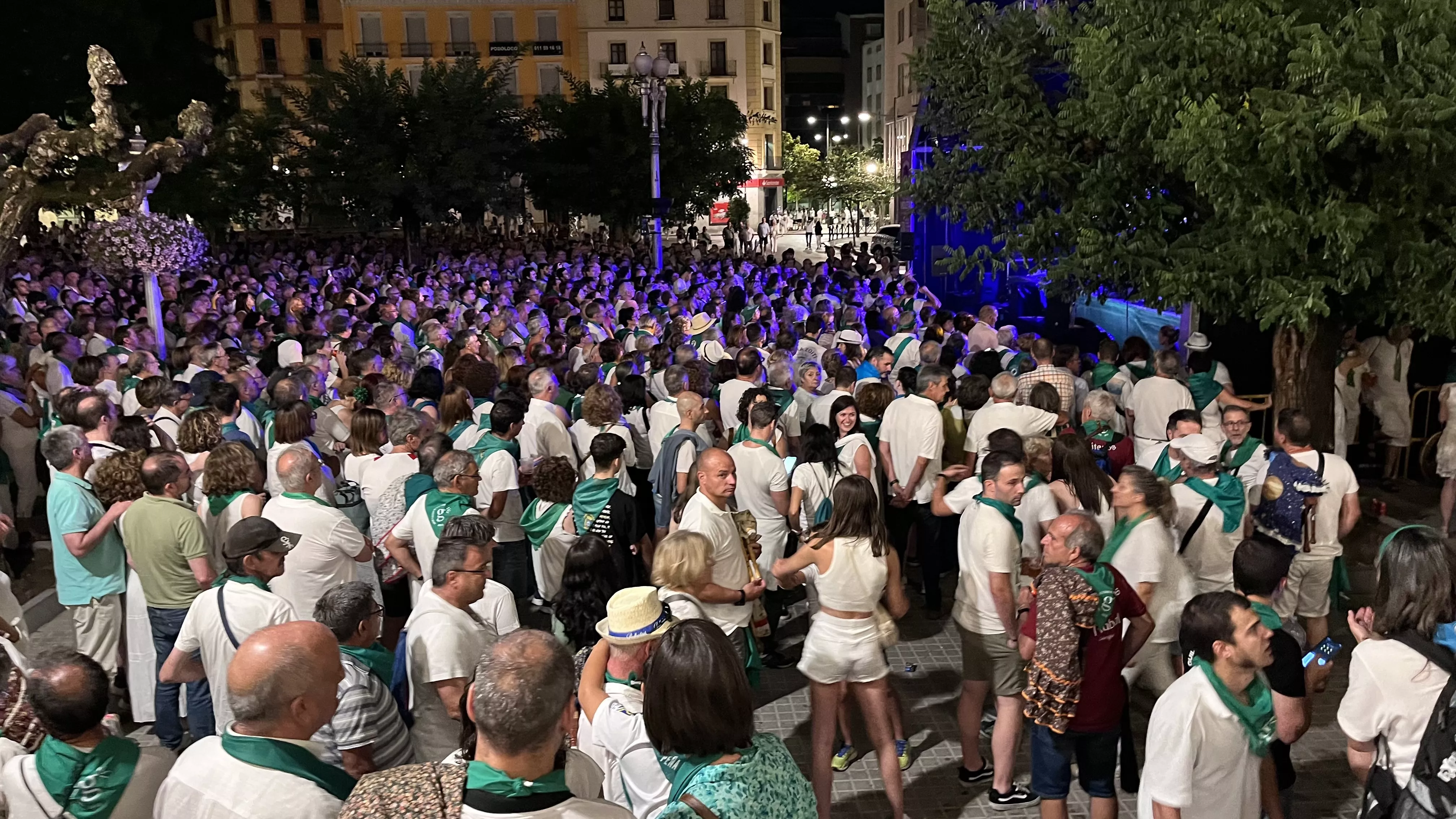 Concierto de la Ronda de Boltaña en las fiestas de San Lorenzo. Foto: Mercedes Manterola