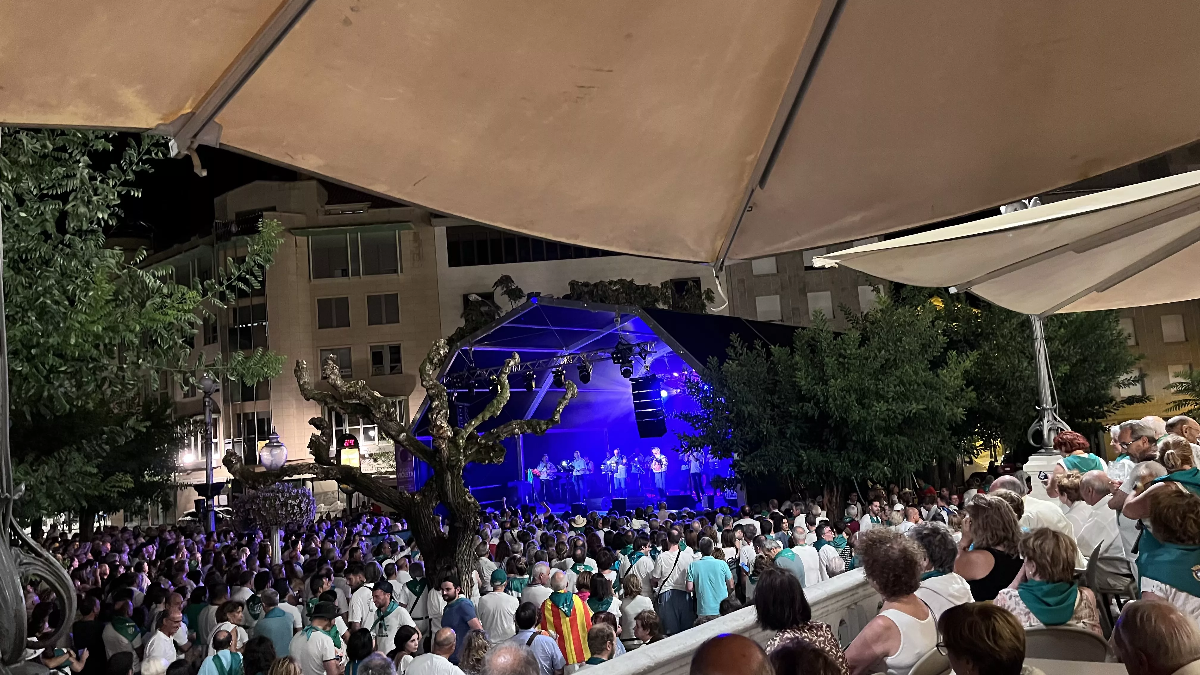 Concierto de la Ronda de Boltaña en las fiestas de San Lorenzo. Foto: Mercedes Manterola