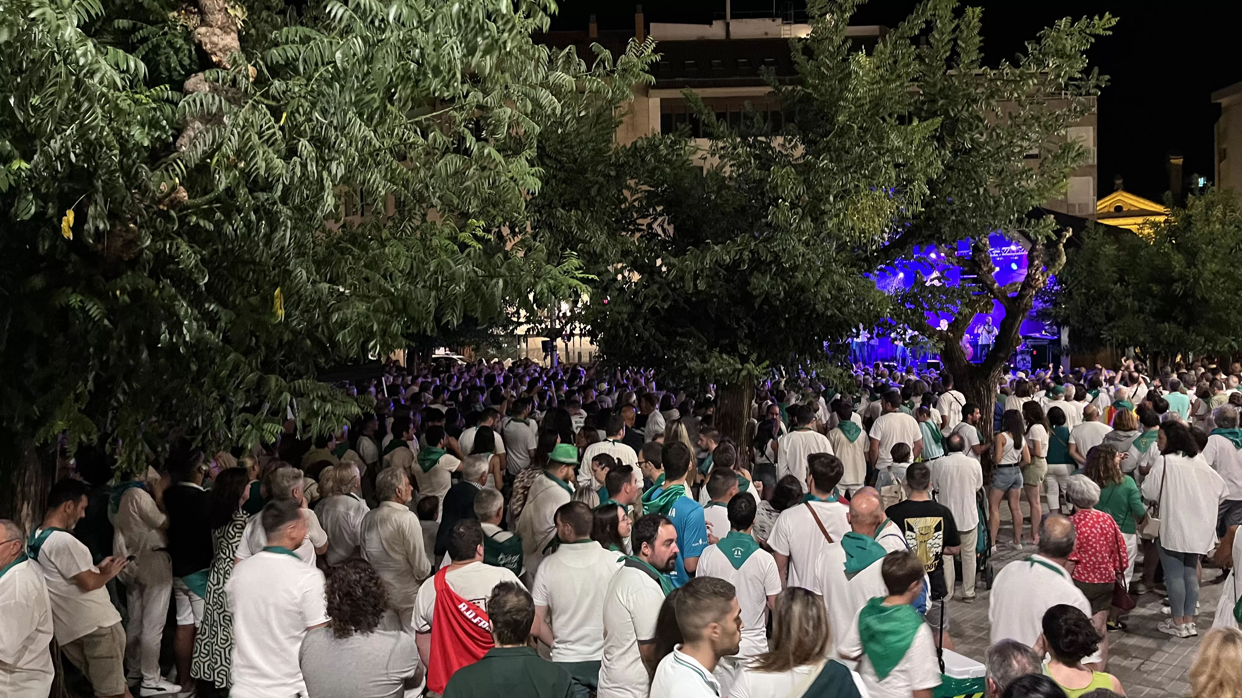 Concierto de la Ronda de Boltaña en las fiestas de San Lorenzo. Foto: Mercedes Manterola