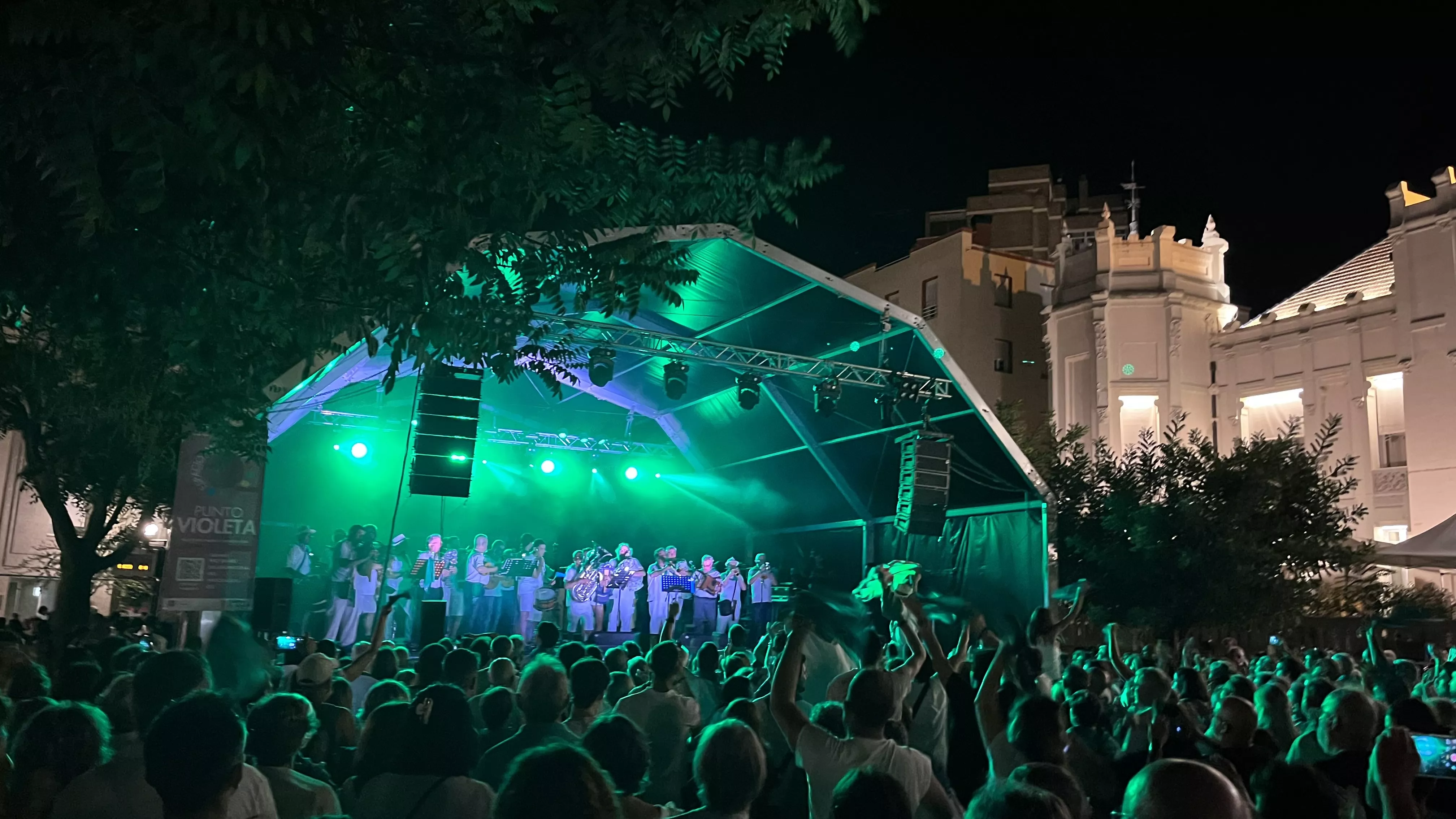 Concierto de la Ronda de Boltaña en las fiestas de San Lorenzo. Foto: Mercedes Manterola