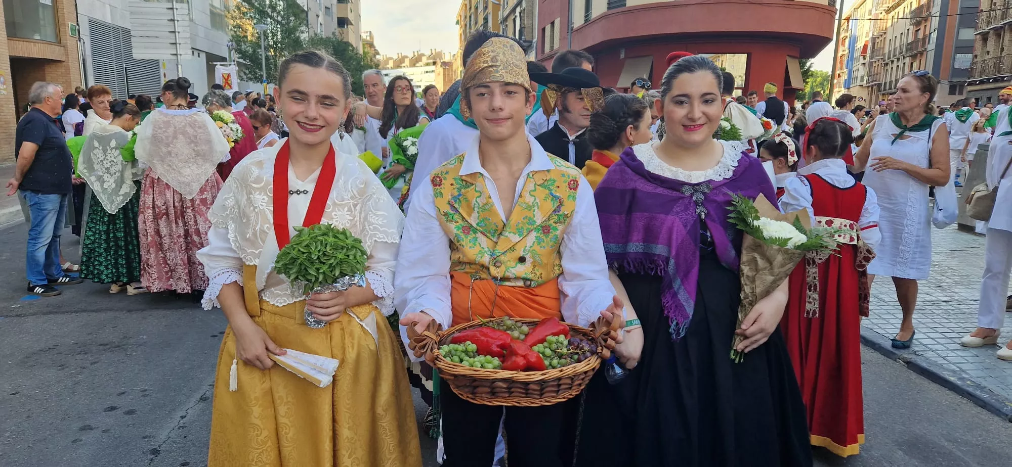 Ofrenda de Flores y Frutos a San Lorenzo. Foto Myriam Martínez