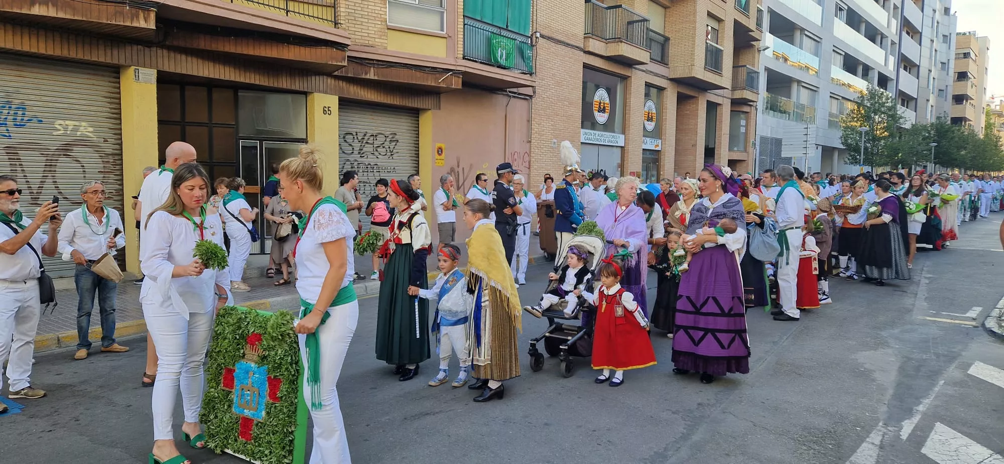 Ofrenda de Flores y Frutos a San Lorenzo. Foto Myriam Martínez