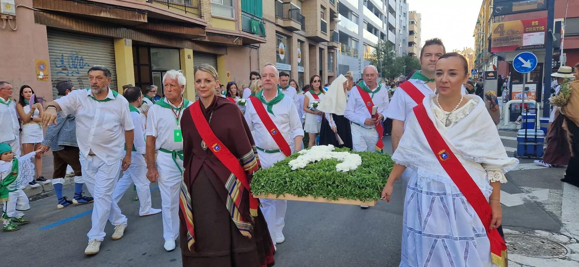 Ofrenda de Flores y Frutos a San Lorenzo. Foto Myriam Martínez