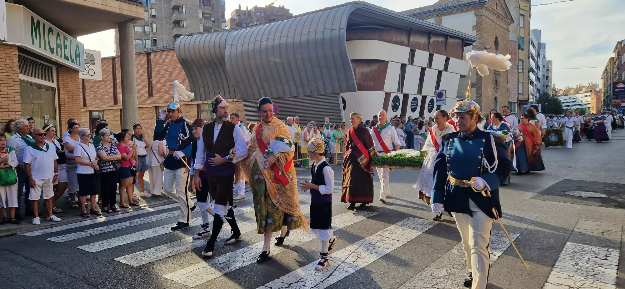 Ofrenda de Flores y Frutos a San Lorenzo. Foto Myriam Martínez