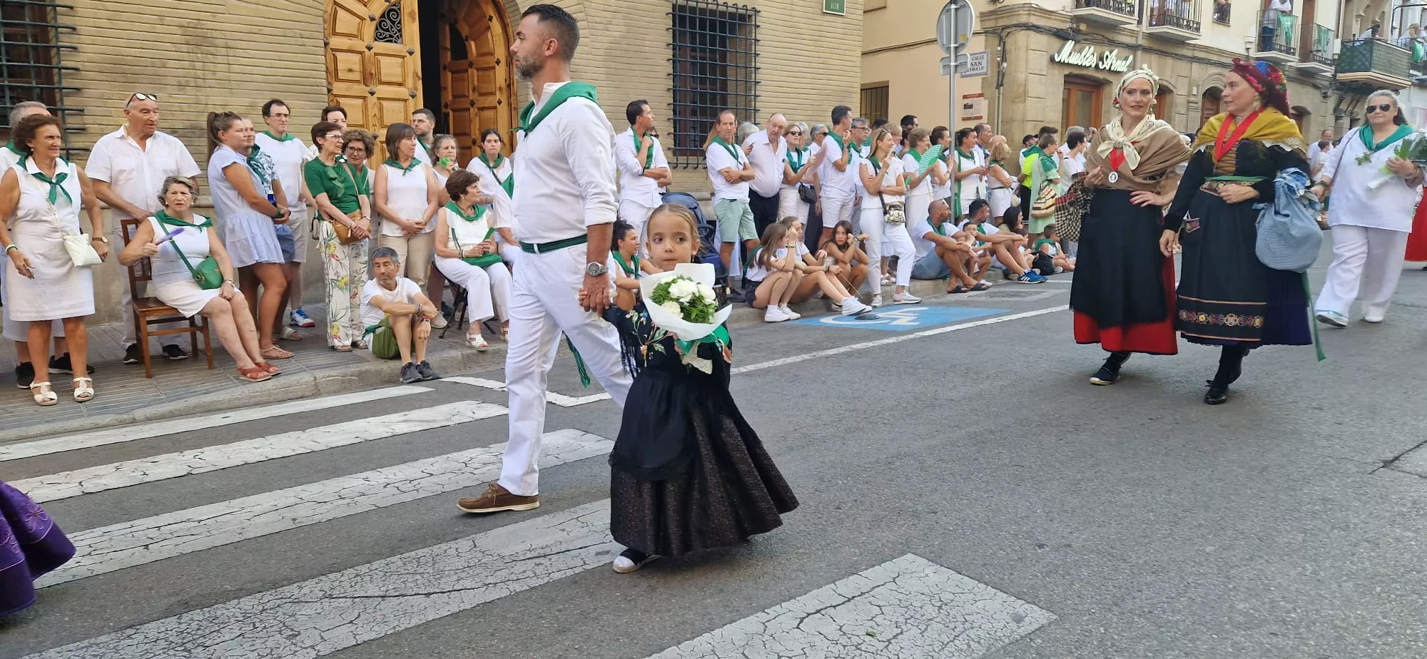 Ofrenda de Flores y Frutos a San Lorenzo. Foto Myriam Martínez