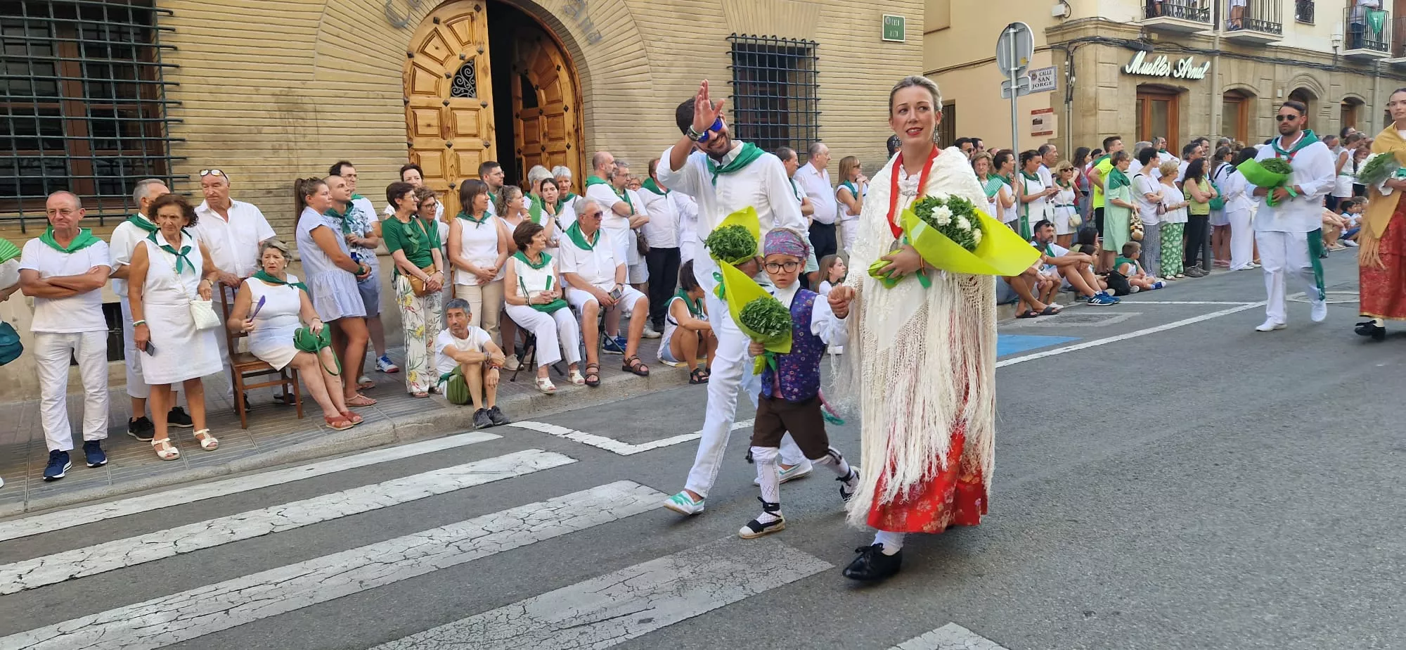Ofrenda de Flores y Frutos a San Lorenzo. Foto Myriam Martínez