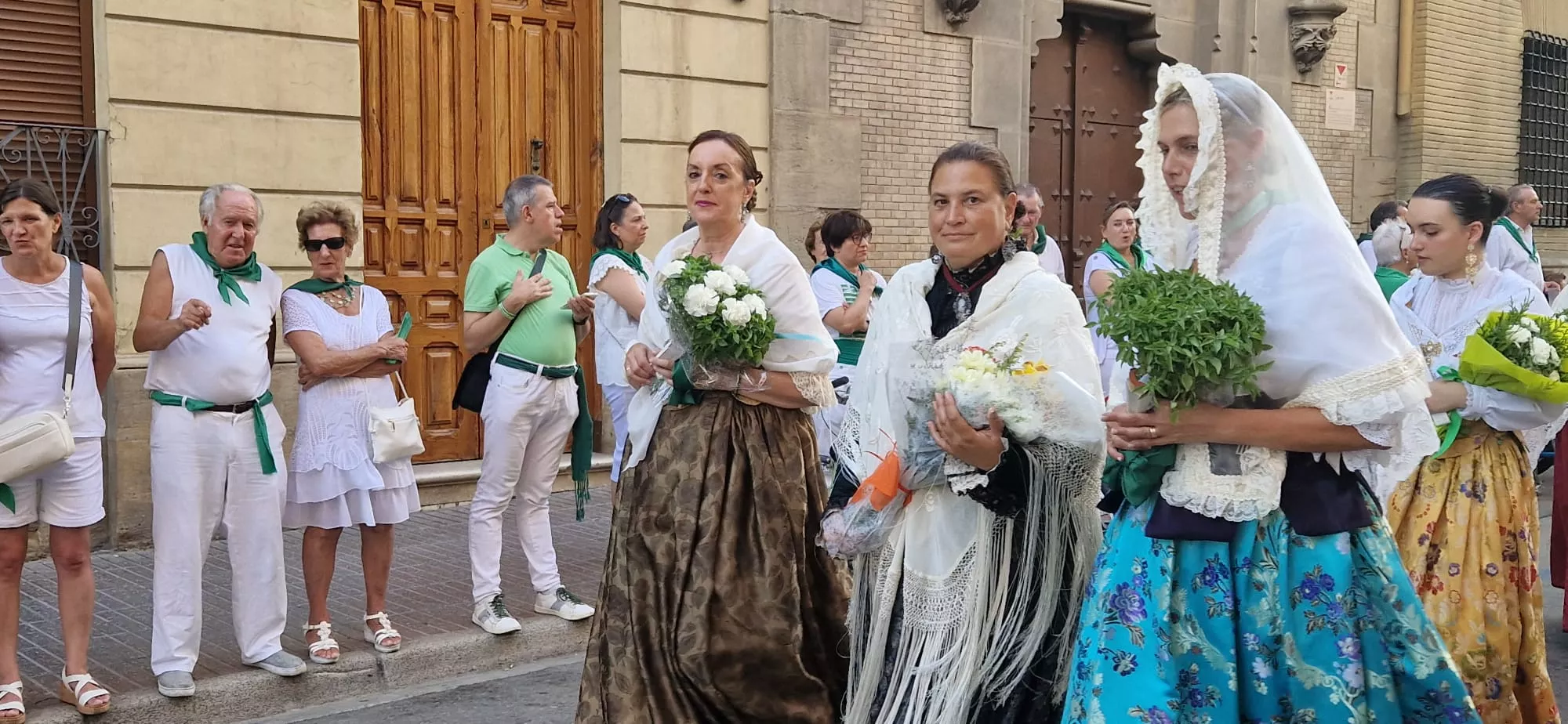 Ofrenda de Flores y Frutos a San Lorenzo. Foto Myriam Martínez