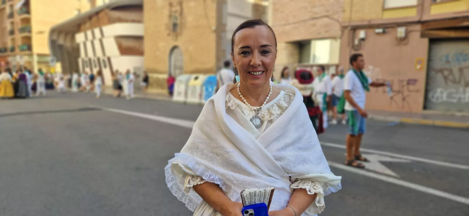 Ofrenda de Flores y Frutos a San Lorenzo. Foto Myriam Martínez