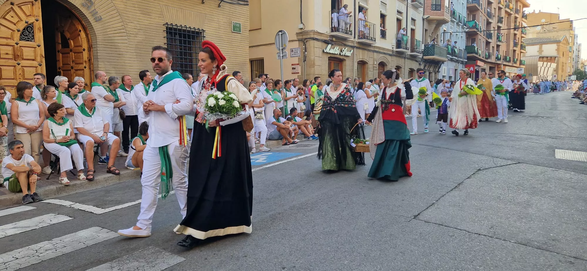 Ofrenda de Flores y Frutos a San Lorenzo. Foto Myriam Martínez