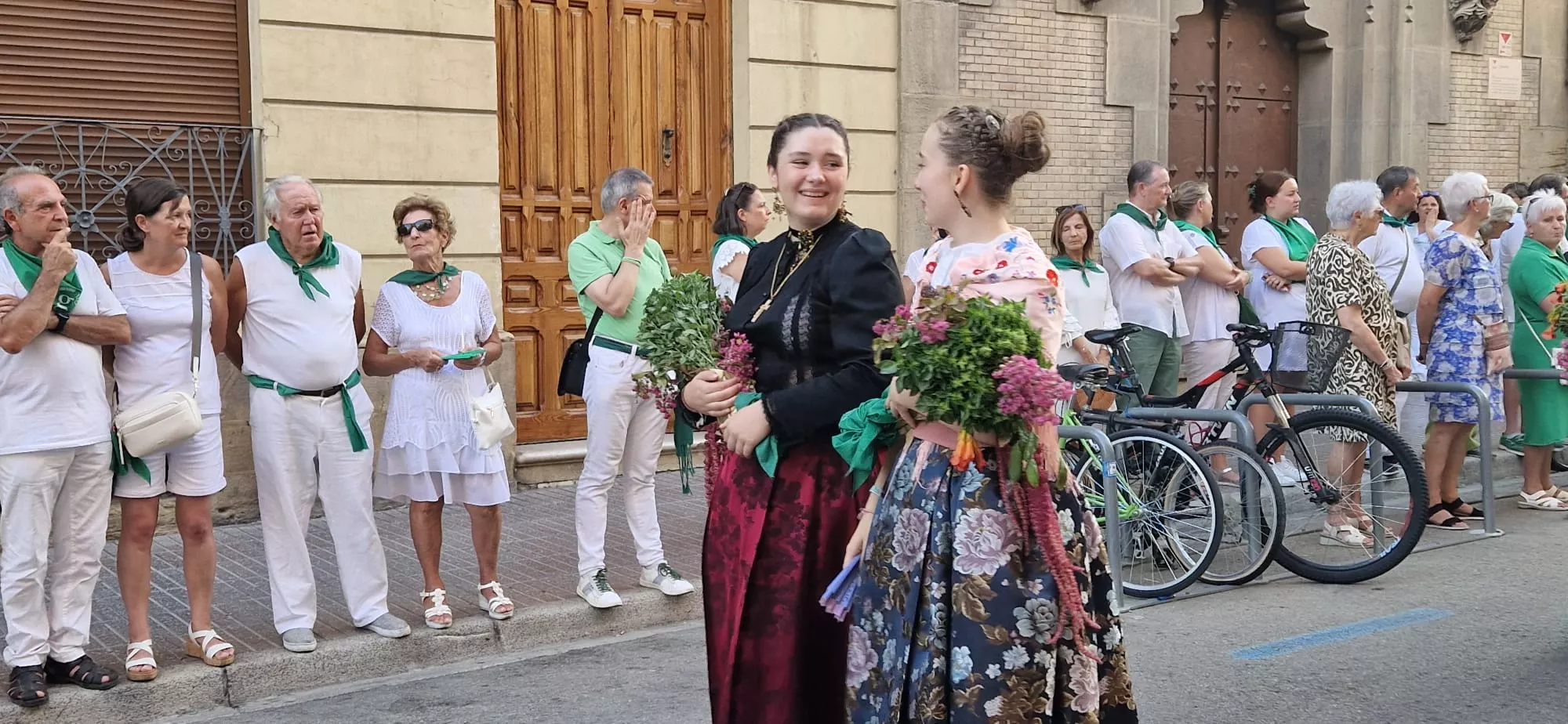 Ofrenda de Flores y Frutos a San Lorenzo. Foto Myriam Martínez