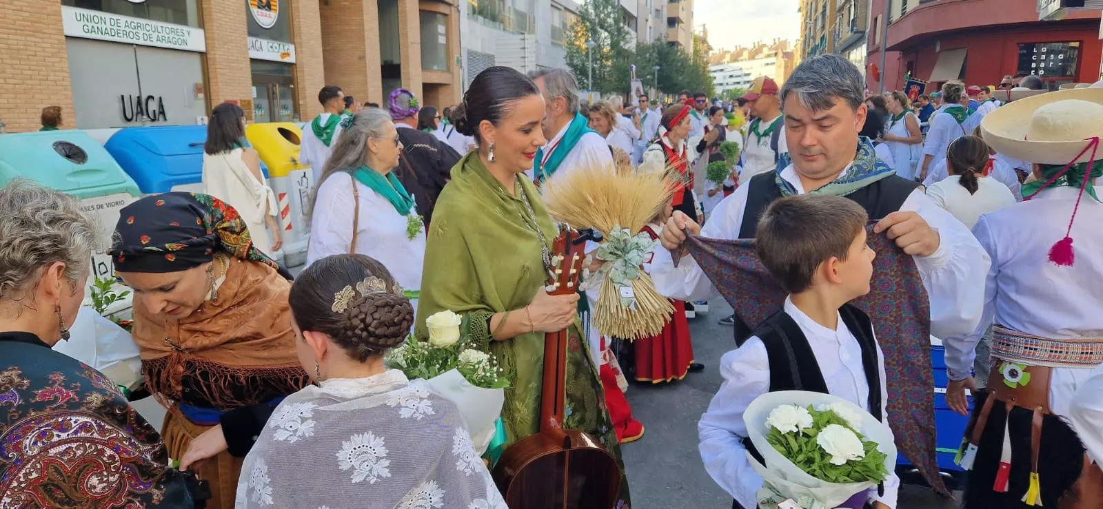 Ofrenda de Flores y Frutos a San Lorenzo. Foto Myriam Martínez