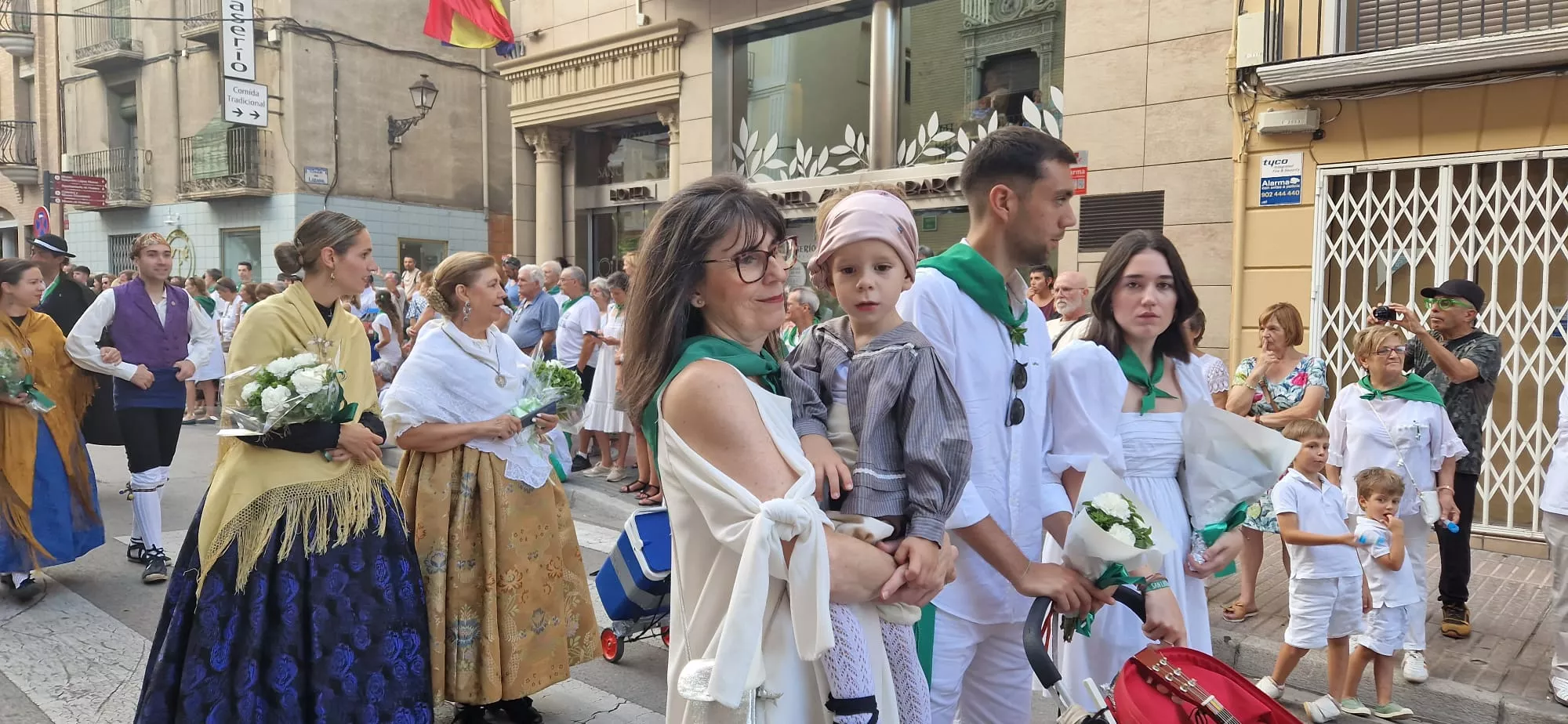Ofrenda de Flores y Frutos a San Lorenzo. Foto Myriam Martínez