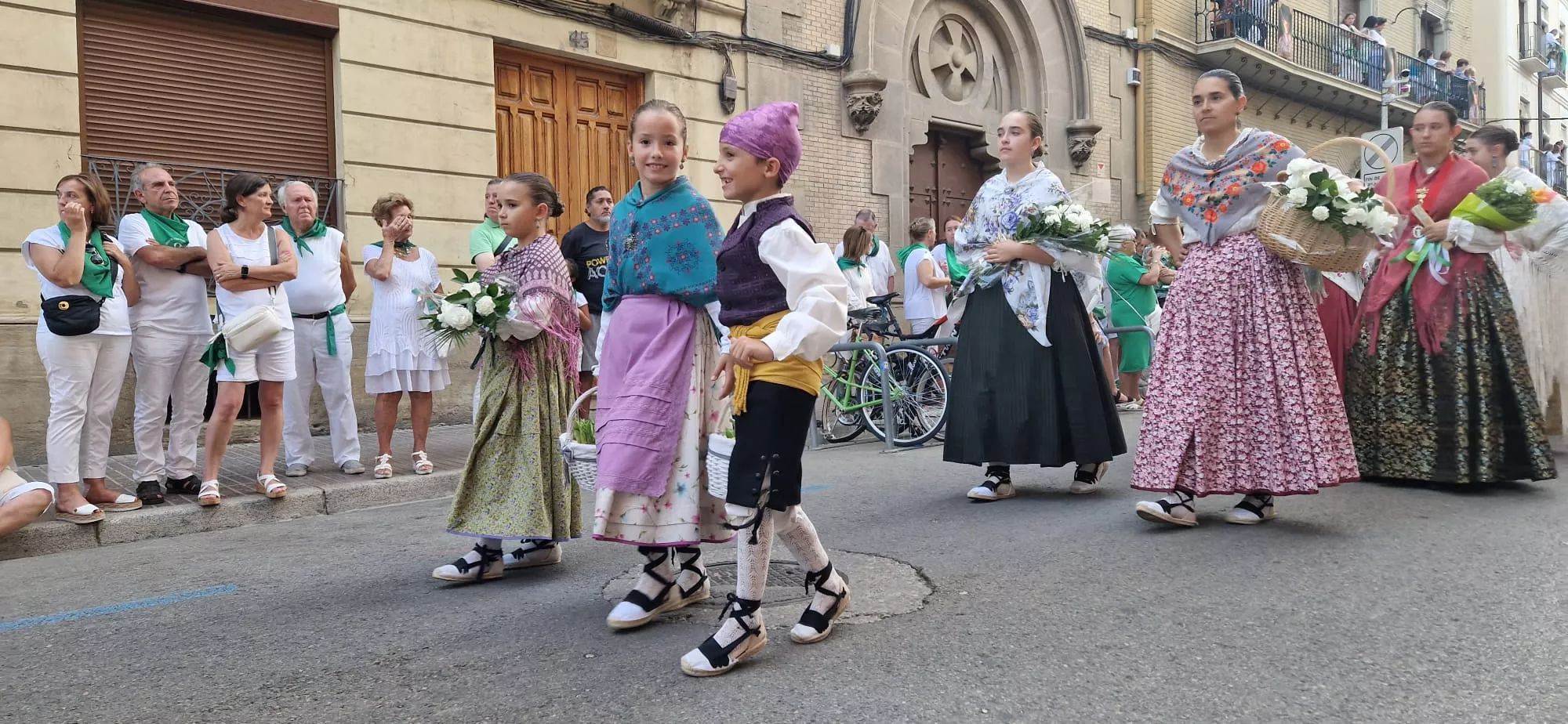 Ofrenda de Flores y Frutos a San Lorenzo. Foto Myriam Martínez
