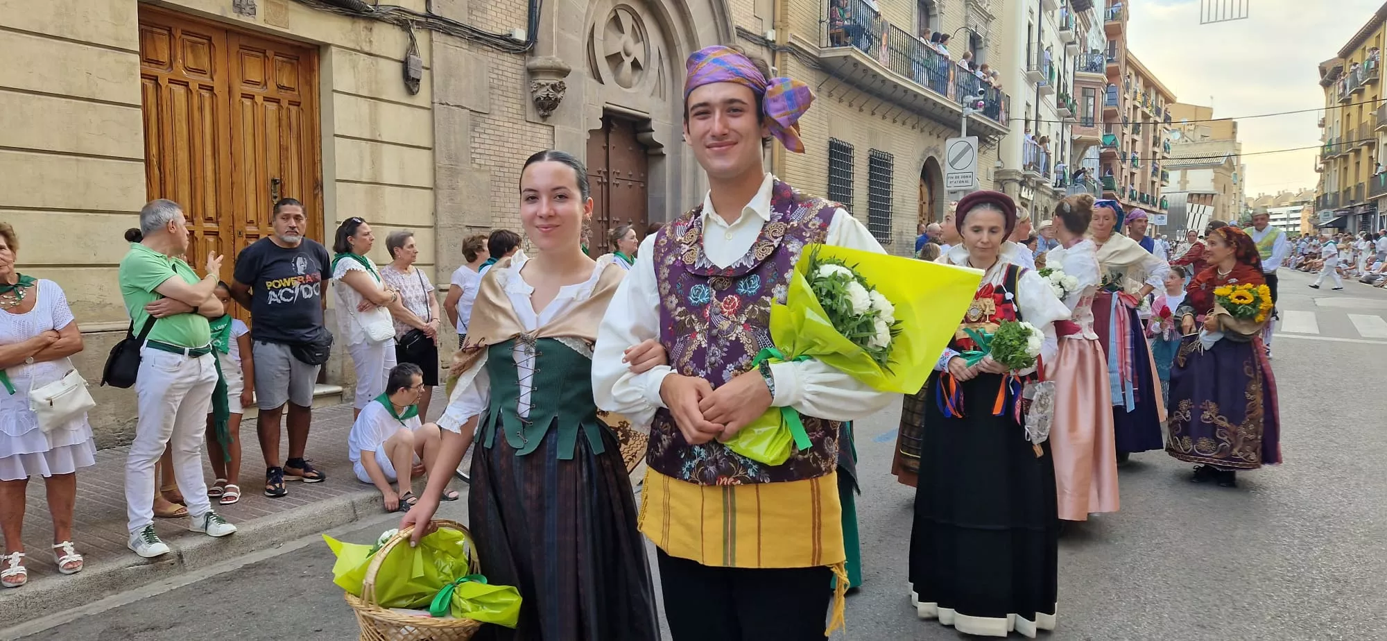 Ofrenda de Flores y Frutos a San Lorenzo. Foto Myriam Martínez