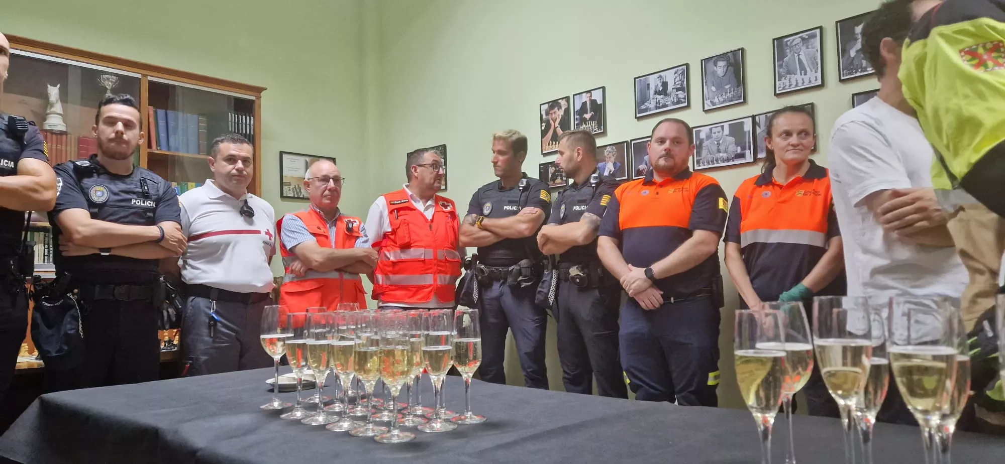 Brindis posterior a la Traca Final de Fiestas. Foto Myriam Martínez