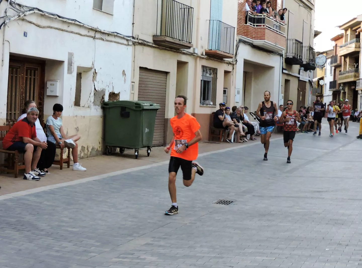 Javier Castells llegando a meta