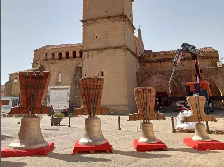 Las campanas de Agüero, de vuelta tras ser restauradas.