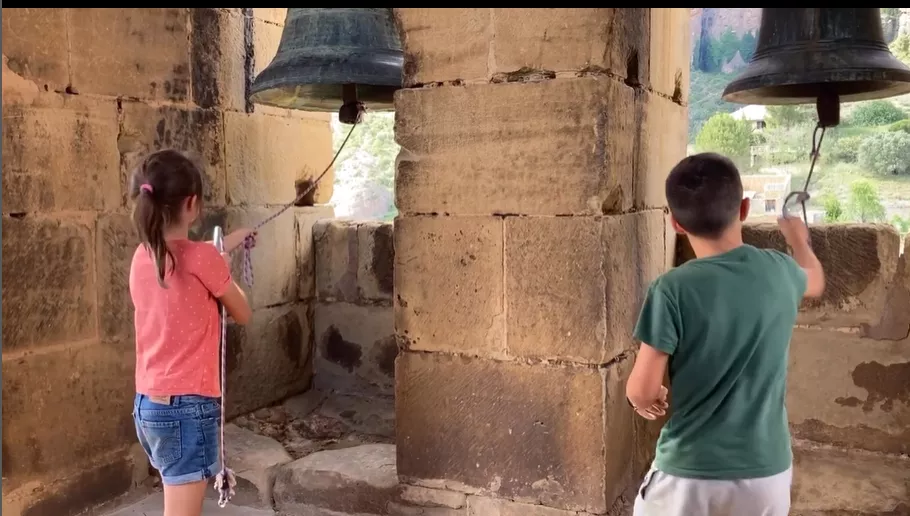 Las campanas de Agüero, de vuelta tras ser restauradas.