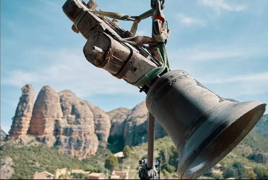 Las campanas de Agüero, de vuelta tras ser restauradas.