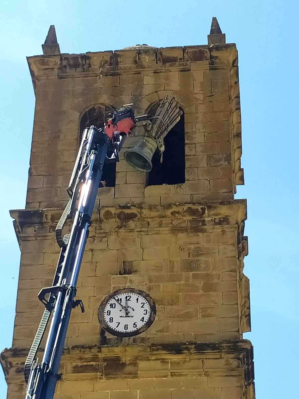 Las campanas de Agüero, de vuelta tras ser restauradas.