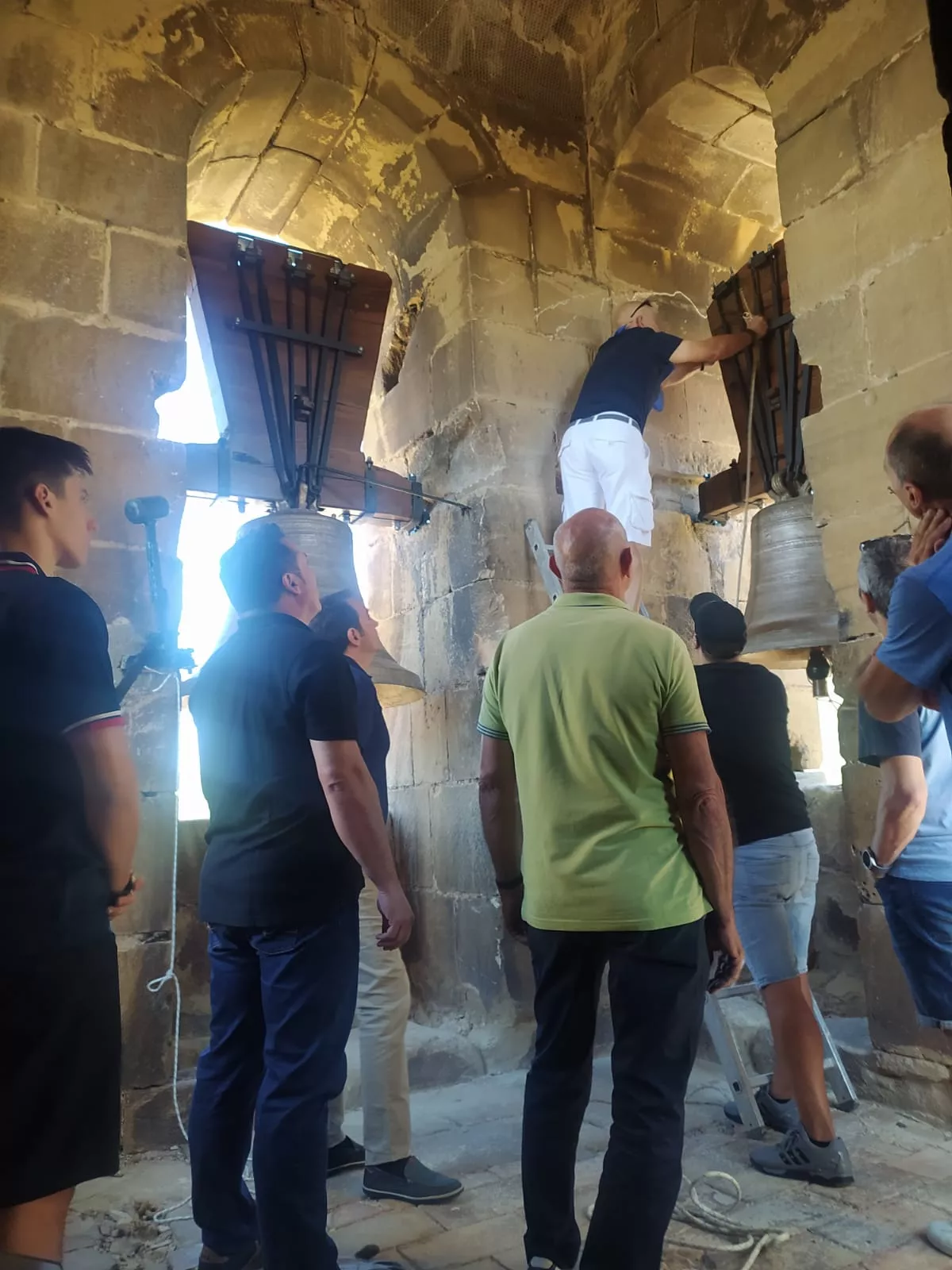 Las campanas de Agüero, de vuelta tras ser restauradas.