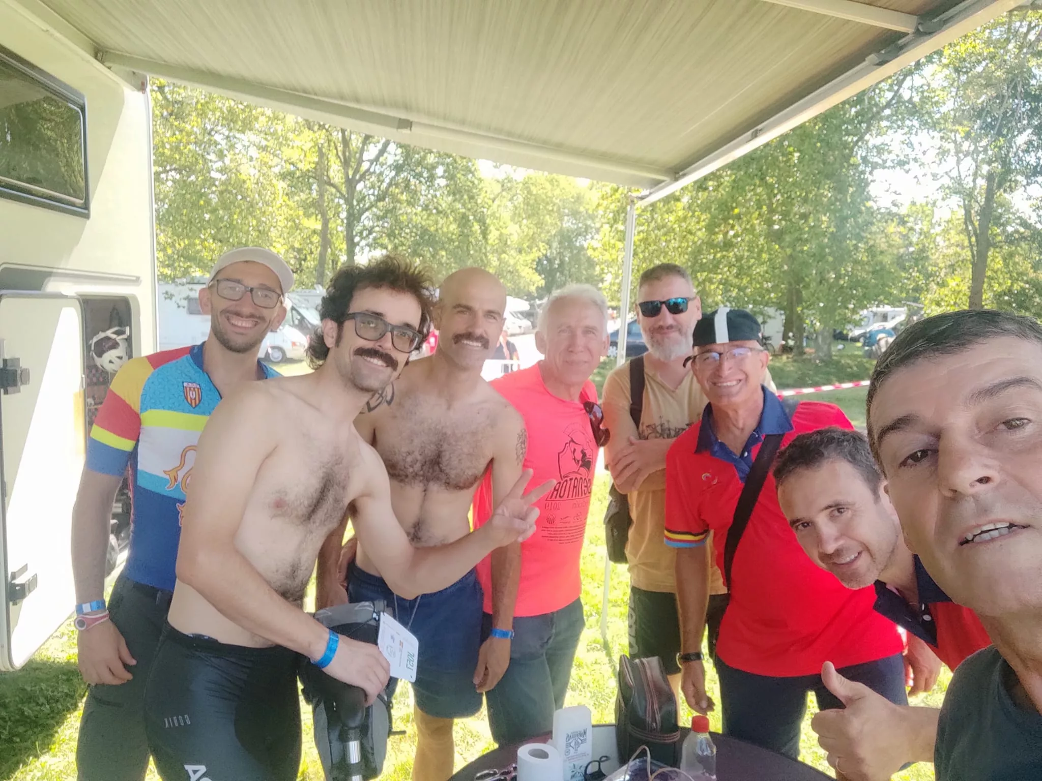 Horas antes de la salida