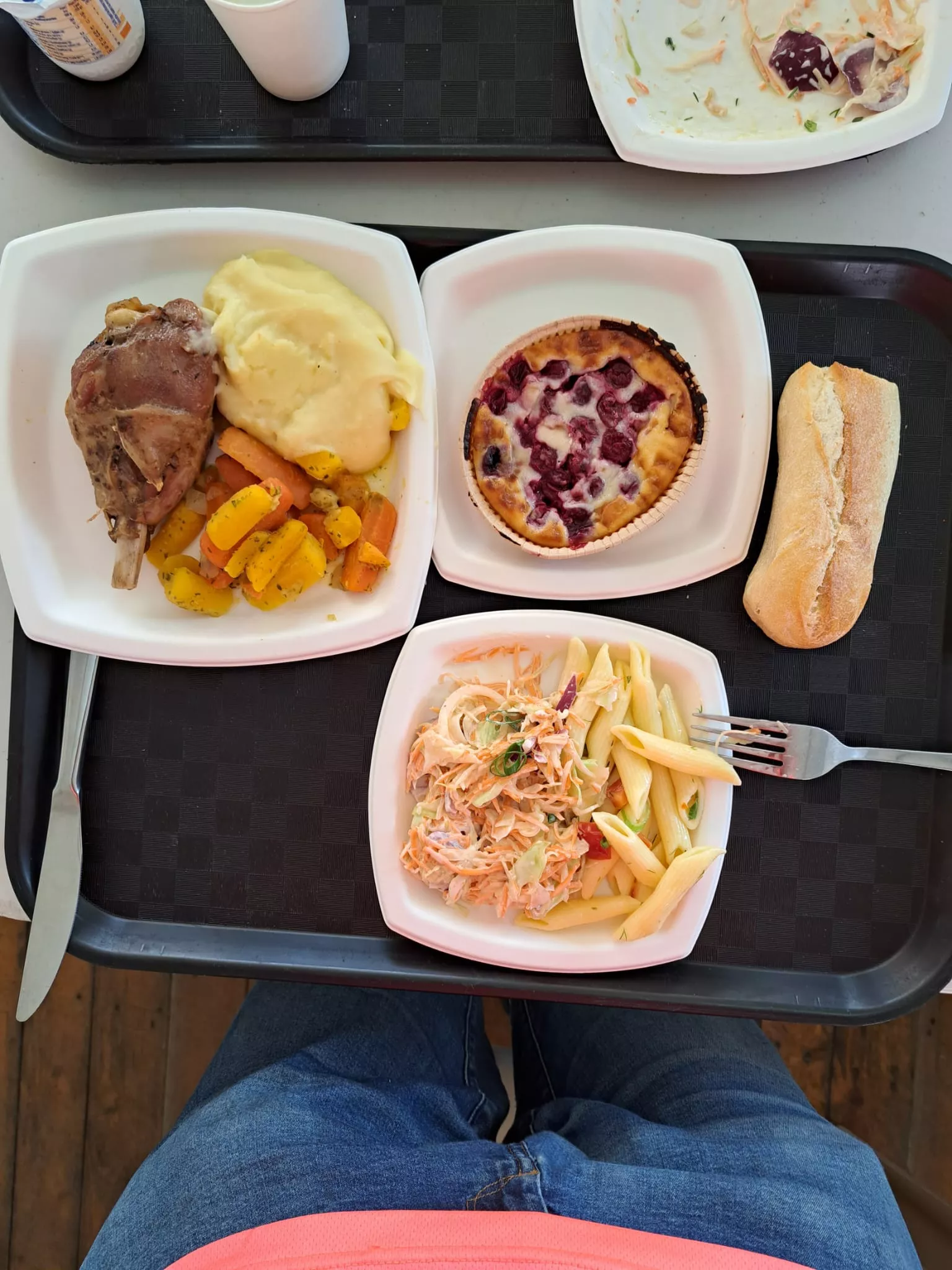 Menú de los ciclistas.