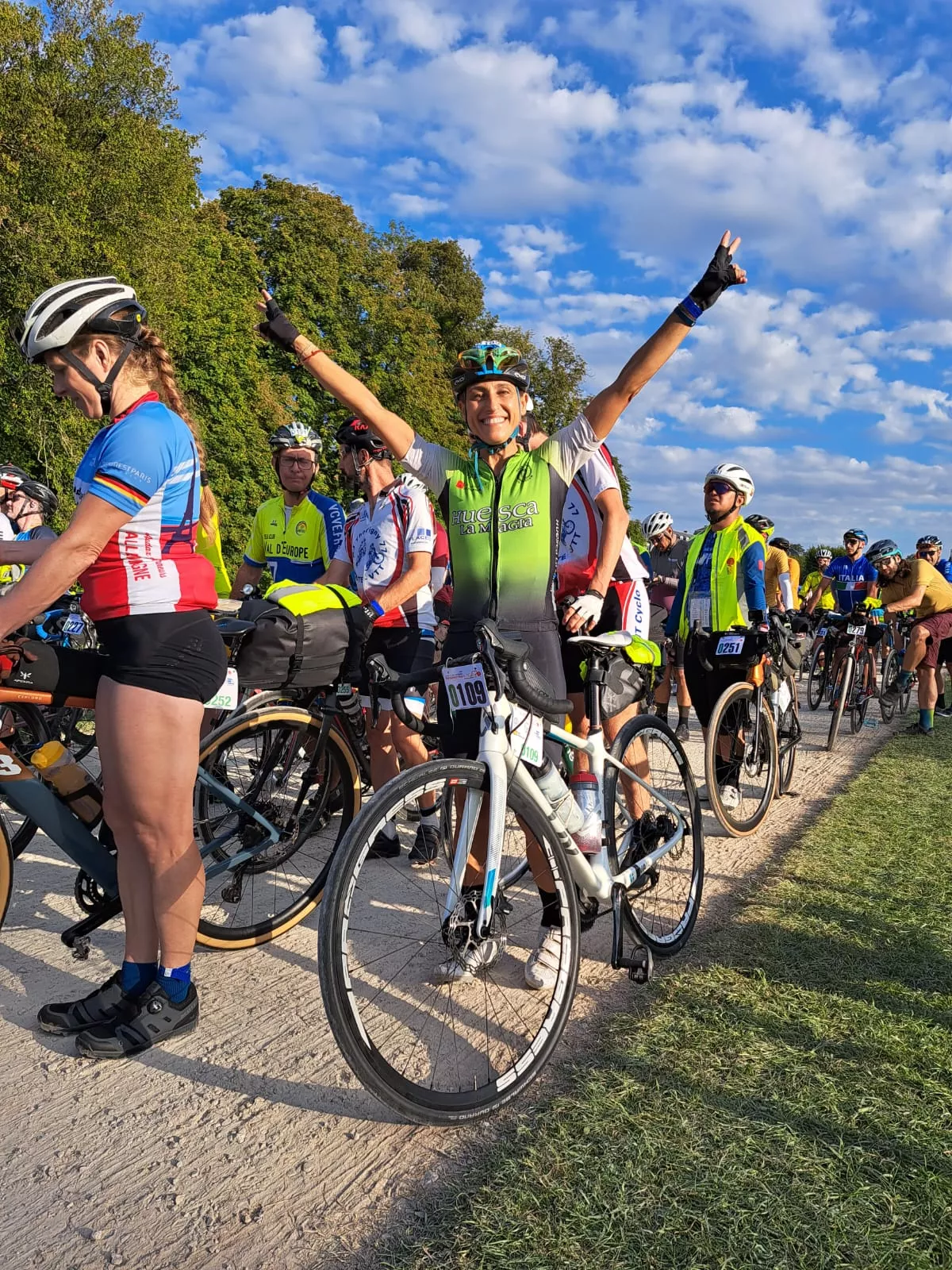 Silvia Ferrer, en la salida.