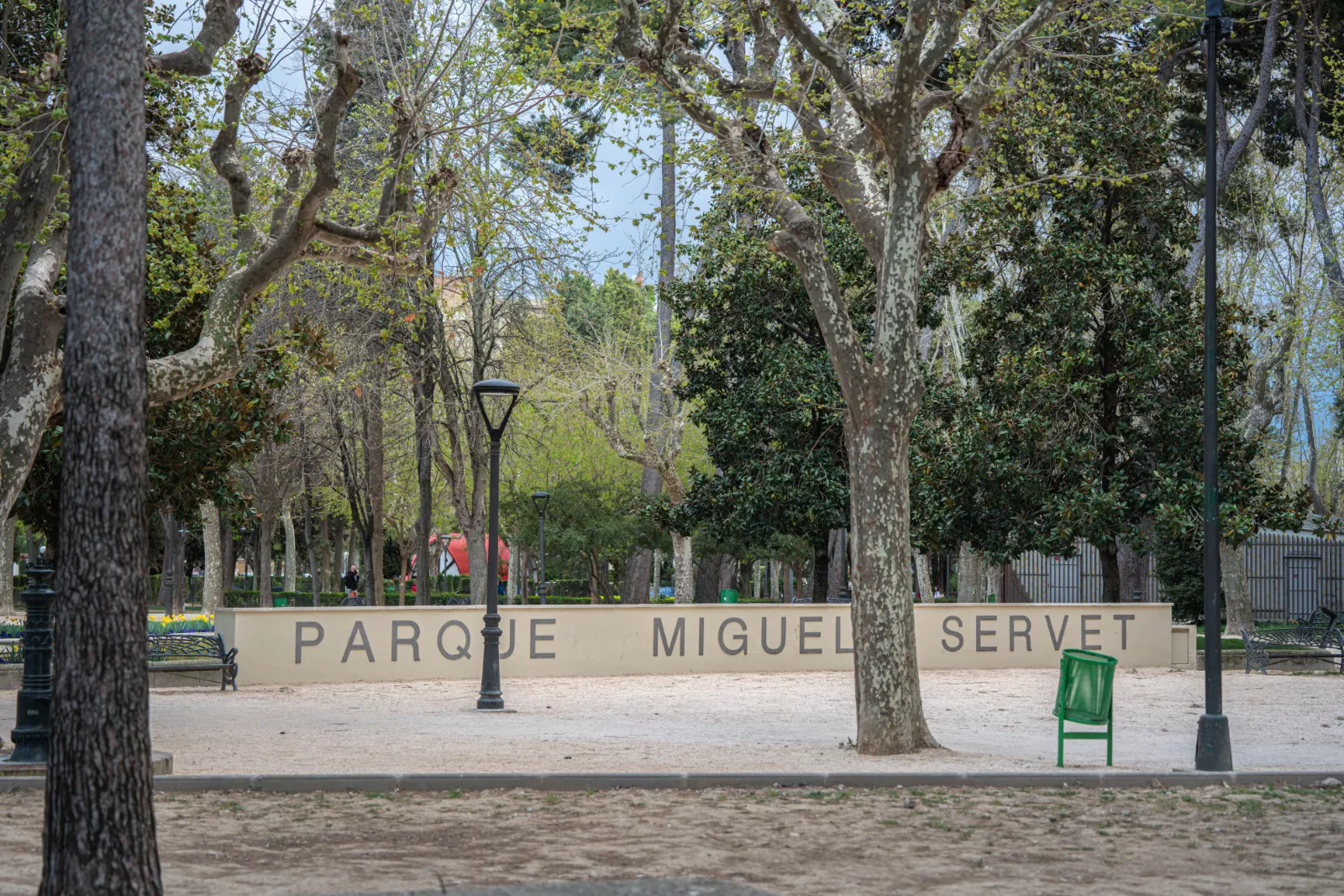 Parque Miguel Servet  de Huesca.
