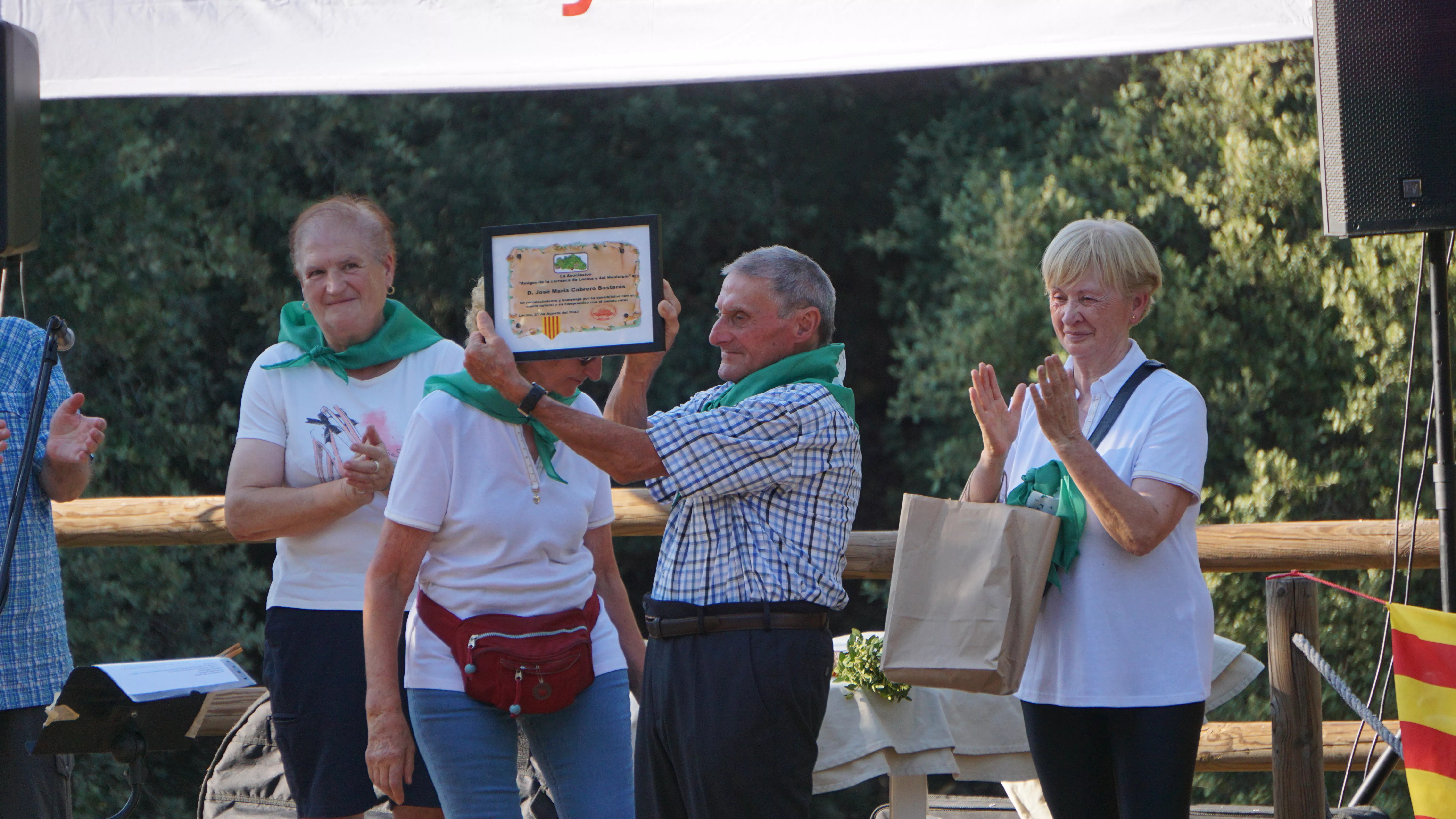 Homenaje a José María Cabrero en Lecina. 