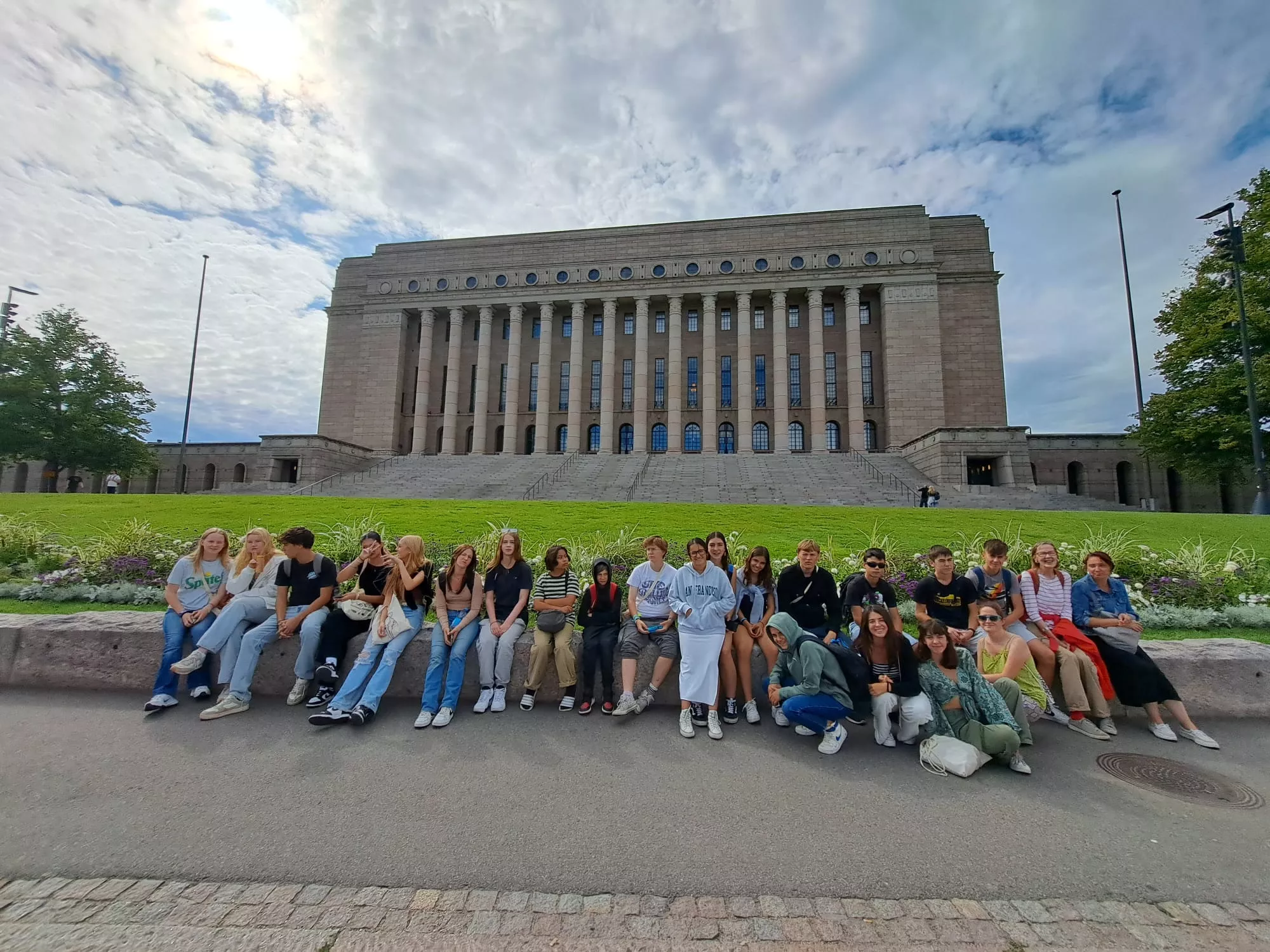 Visita de los diez jóvenes jaqueses a Helsinki