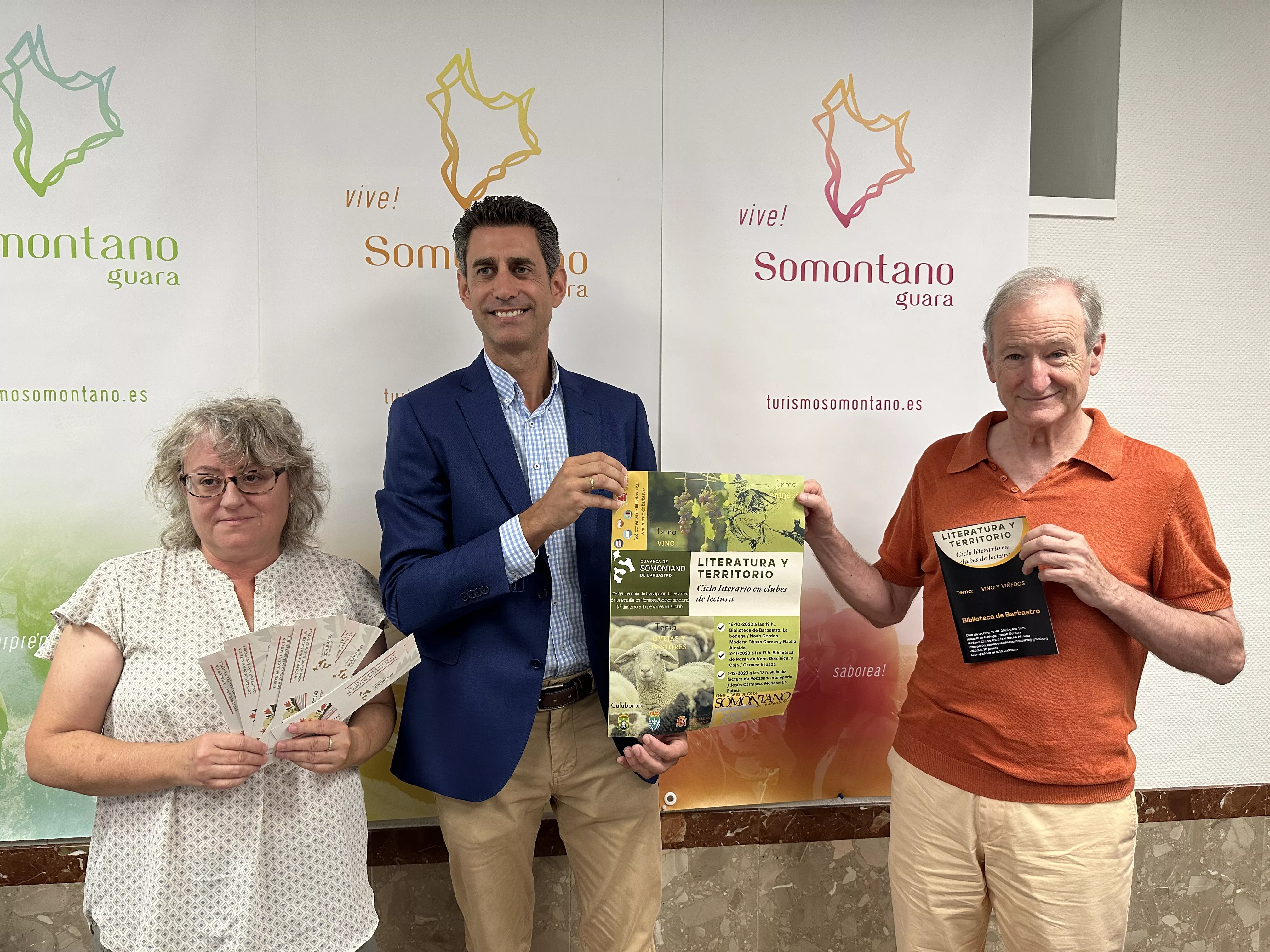 Laura Fontova, Saúl Pérez y Nacho Alcalde han presentado el ciclo "Literatura y territorio".
