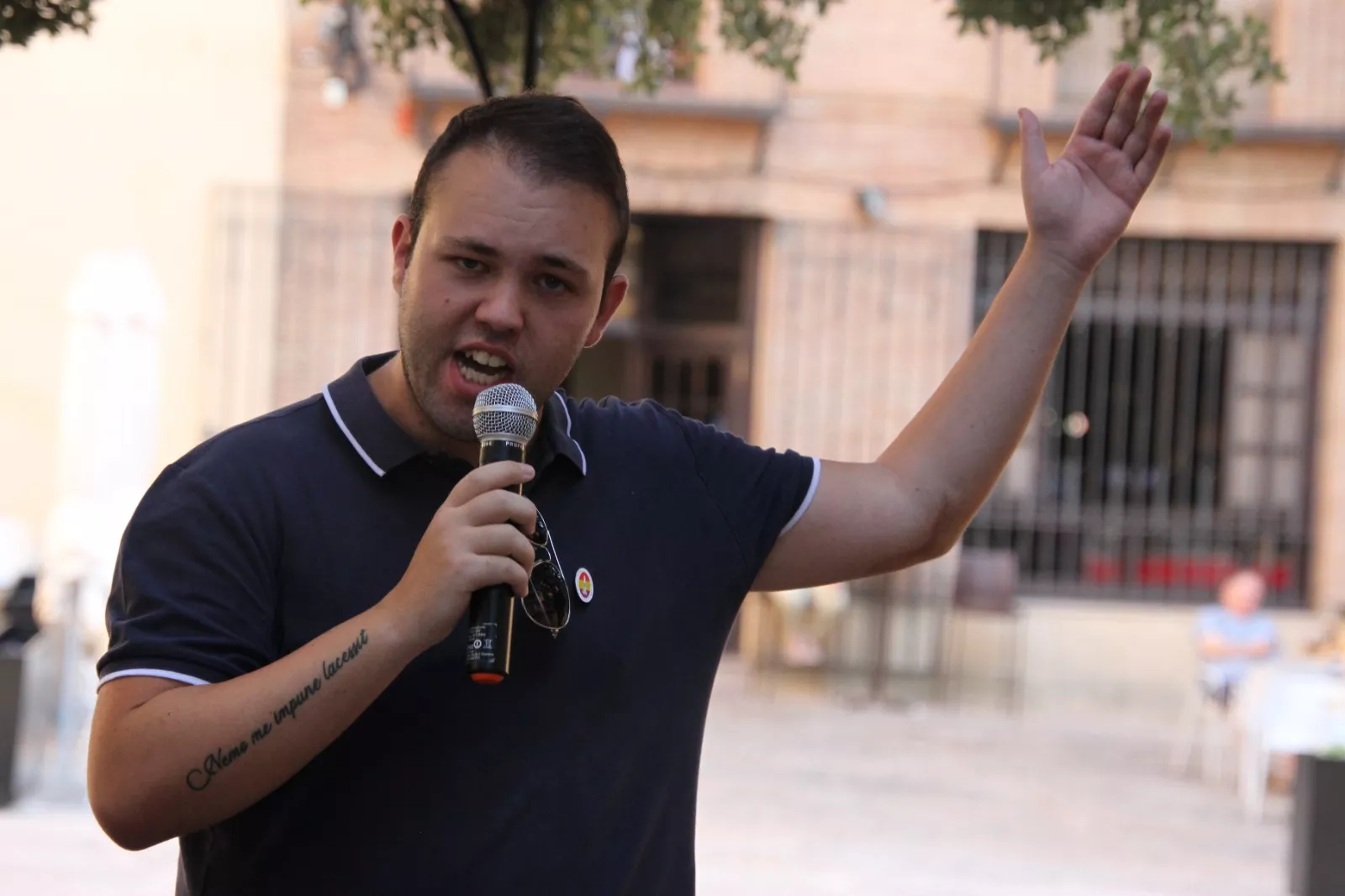 Acto de homenaje y recuerdo convocada por el Círculo Republicano Manolín Abad de Huesca. Foto Carlos Neofato