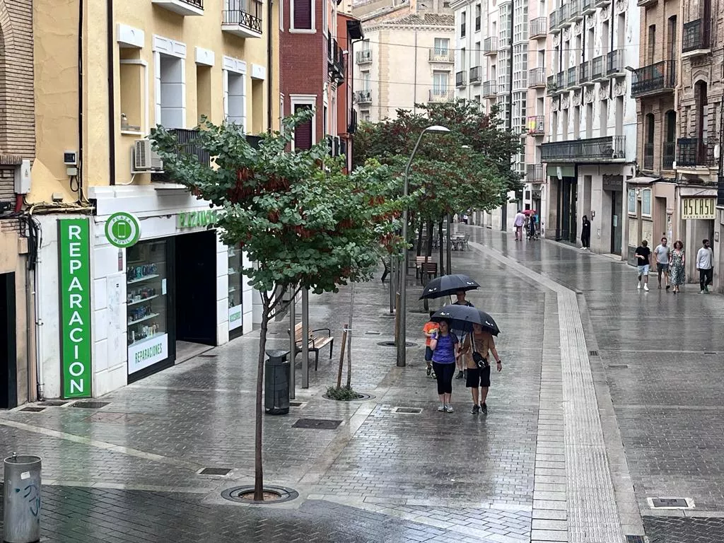 Las lluvias han llegado este sábado a la provincia.