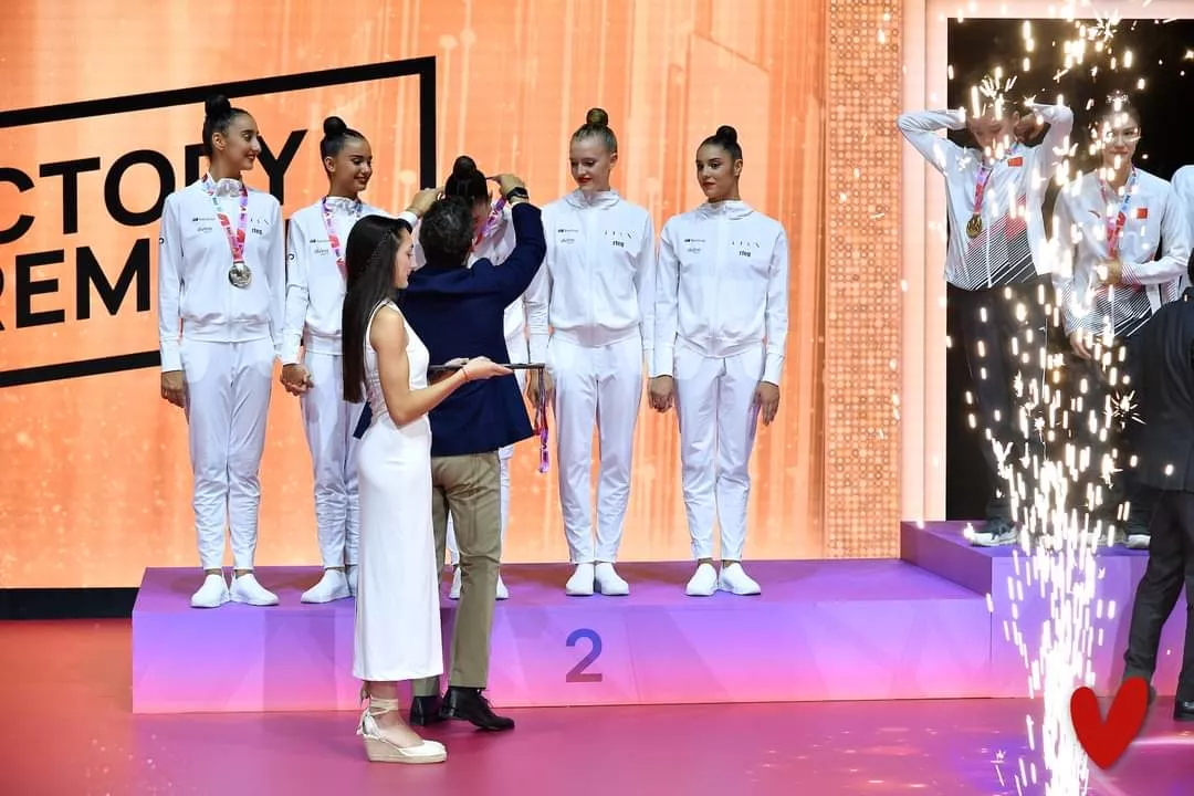 Inés Bergua y su plata en el Mundial.