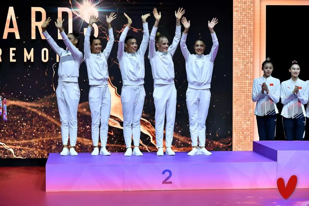 Inés Bergua y su plata en el Mundial.