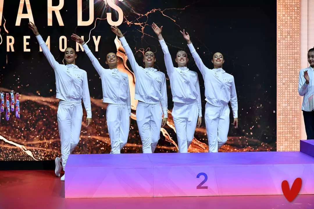 Inés Bergua y su plata en el Mundial.