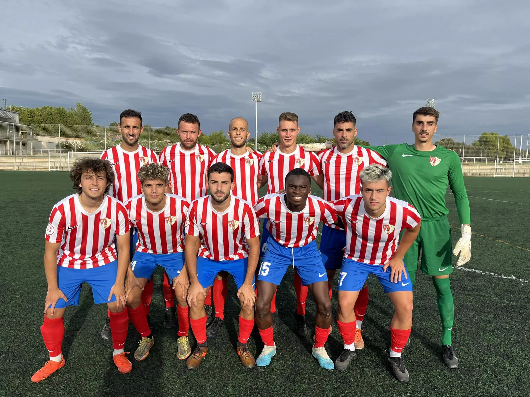 Once del Barbastro ante el Tamarite, el pasado sábado, en el último partido de pretemporada.
