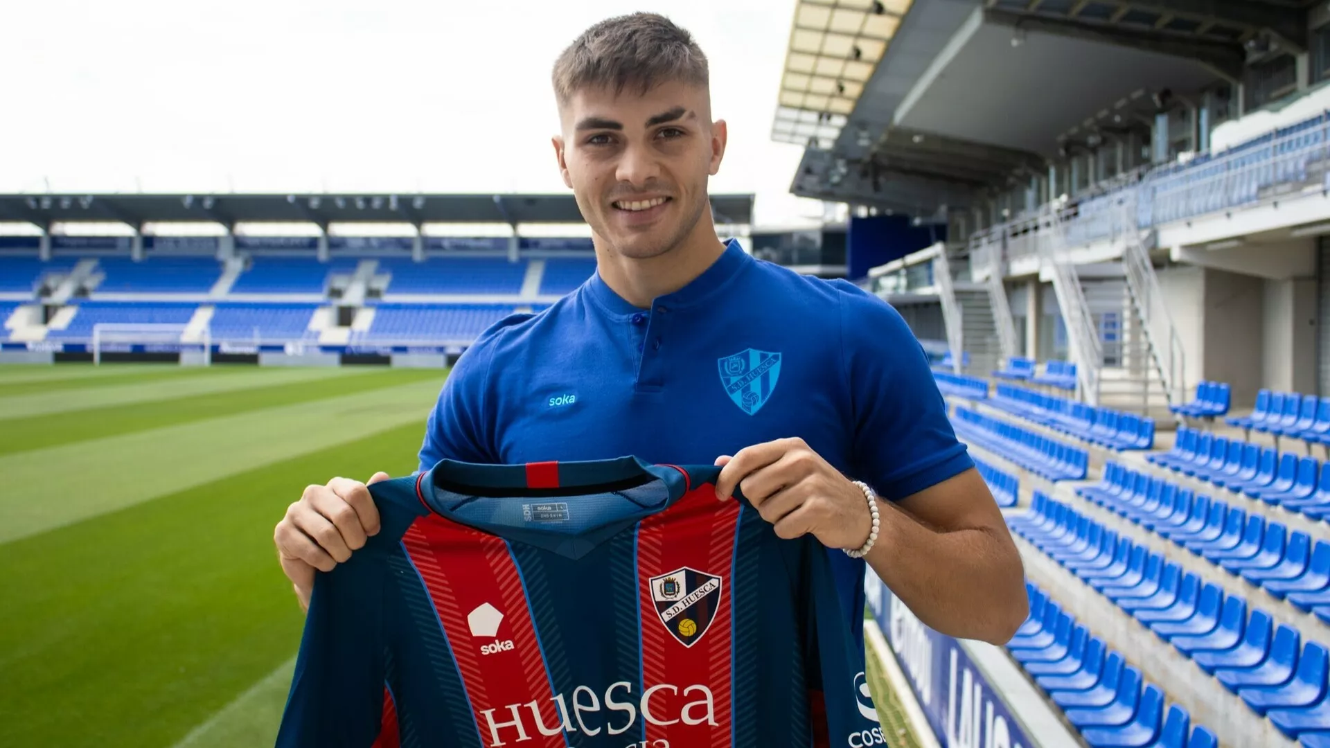 Fernando Delgado es nuevo jugador del Huesca B, procedente del Real Madrid.