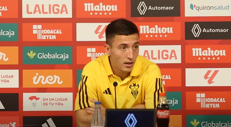 Dani Escriche, jugador del Albacete. Dani Escriche, jugador del Albacete.